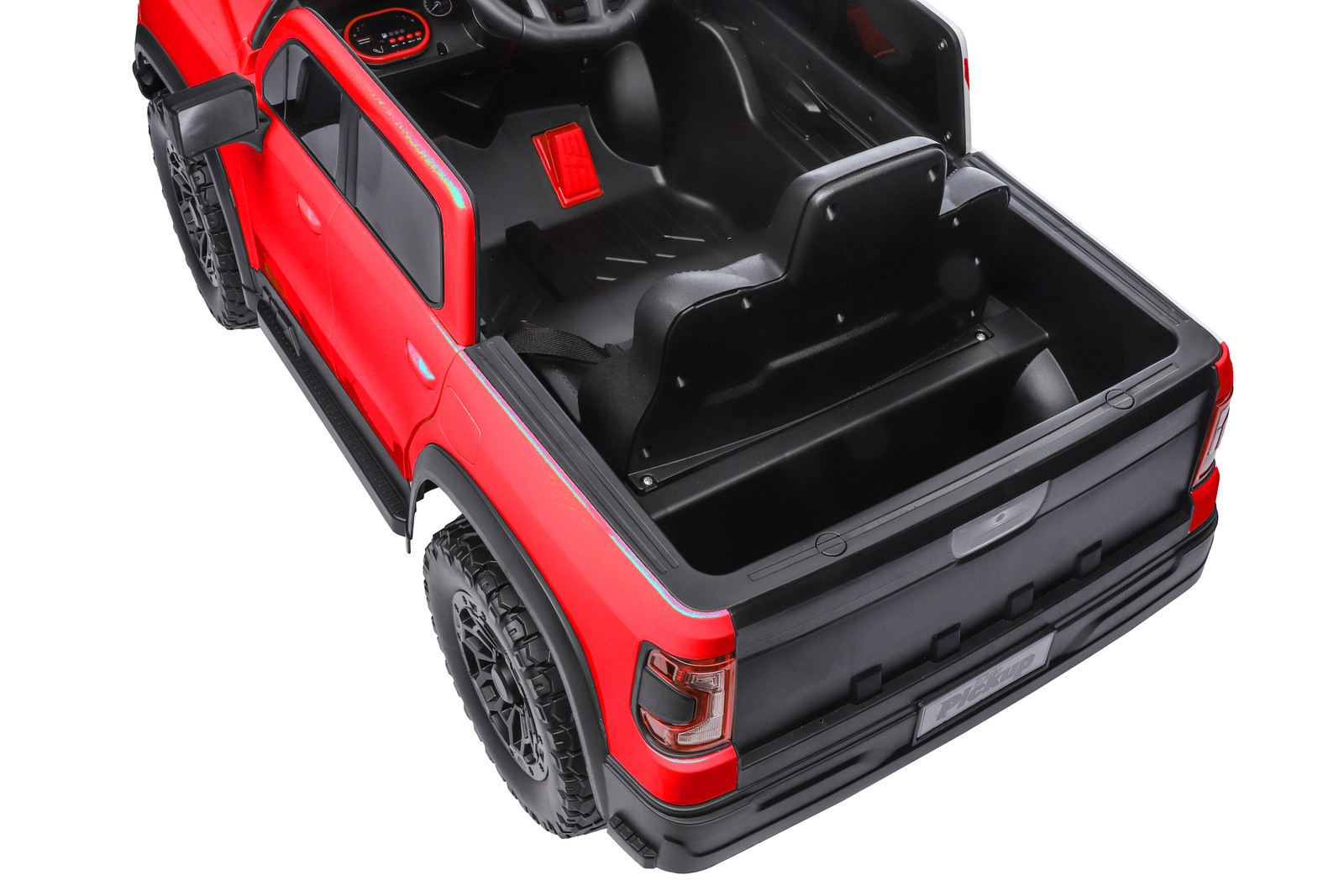 12V Kids Ride-On Car Remote Control, 4-Wheel Shock Absorption 3-6 Years Red