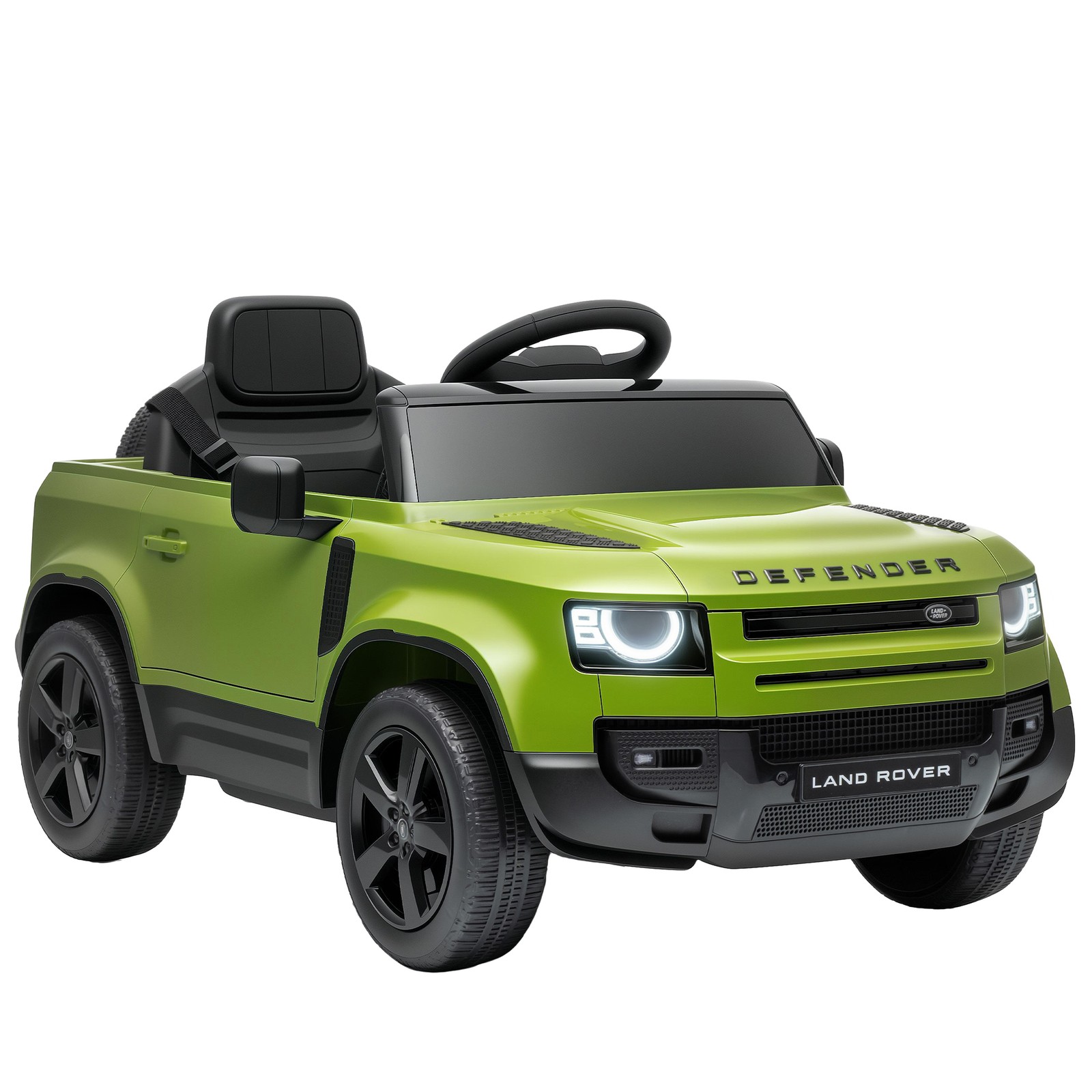 Qaba 12V Ride on Car Licensed Land Rover with Suspension & Remote, Green