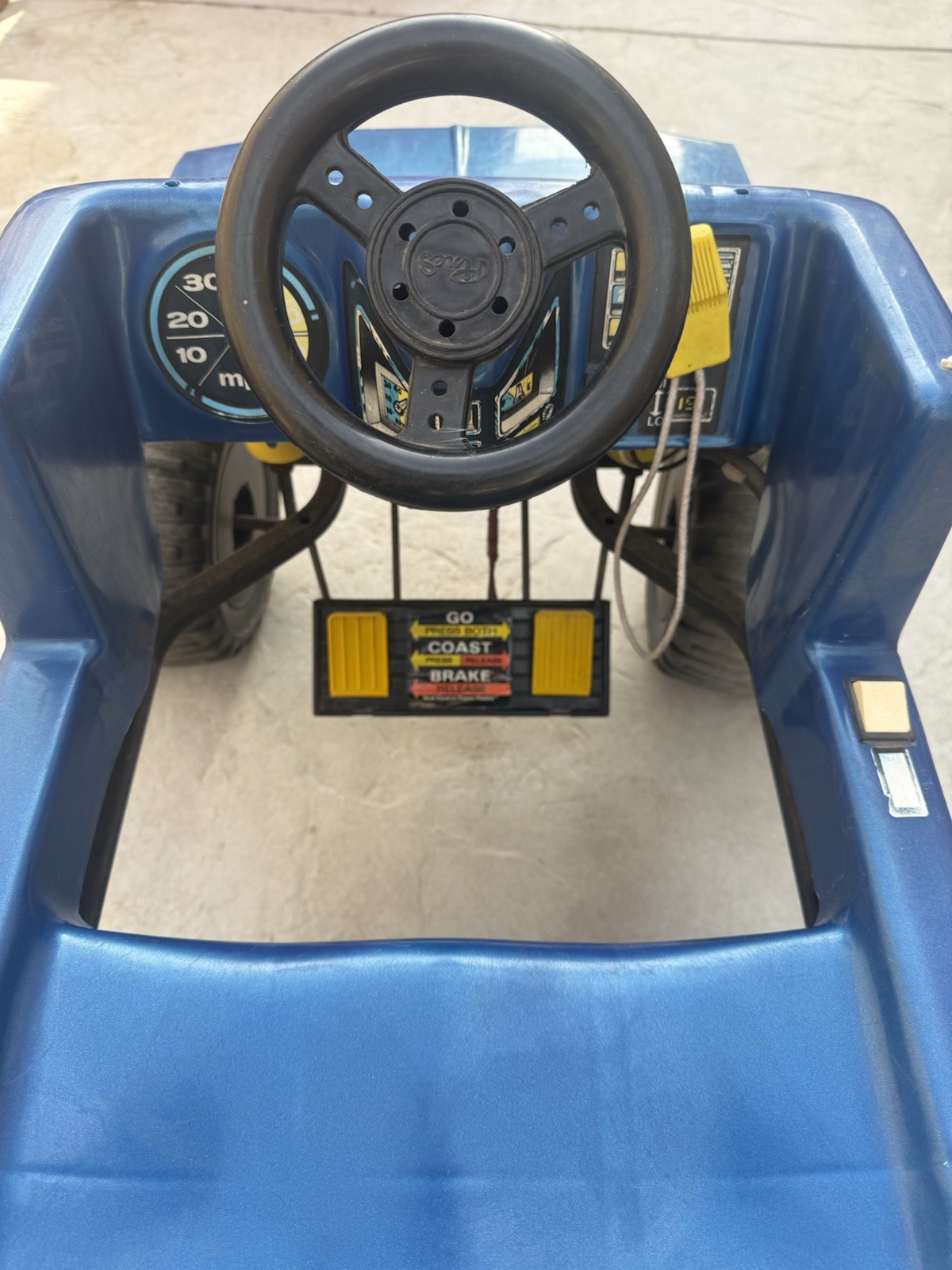 Power Wheels Bigfoot Blue Battery Operated Ride-On Truck Toy for Ages 3-7