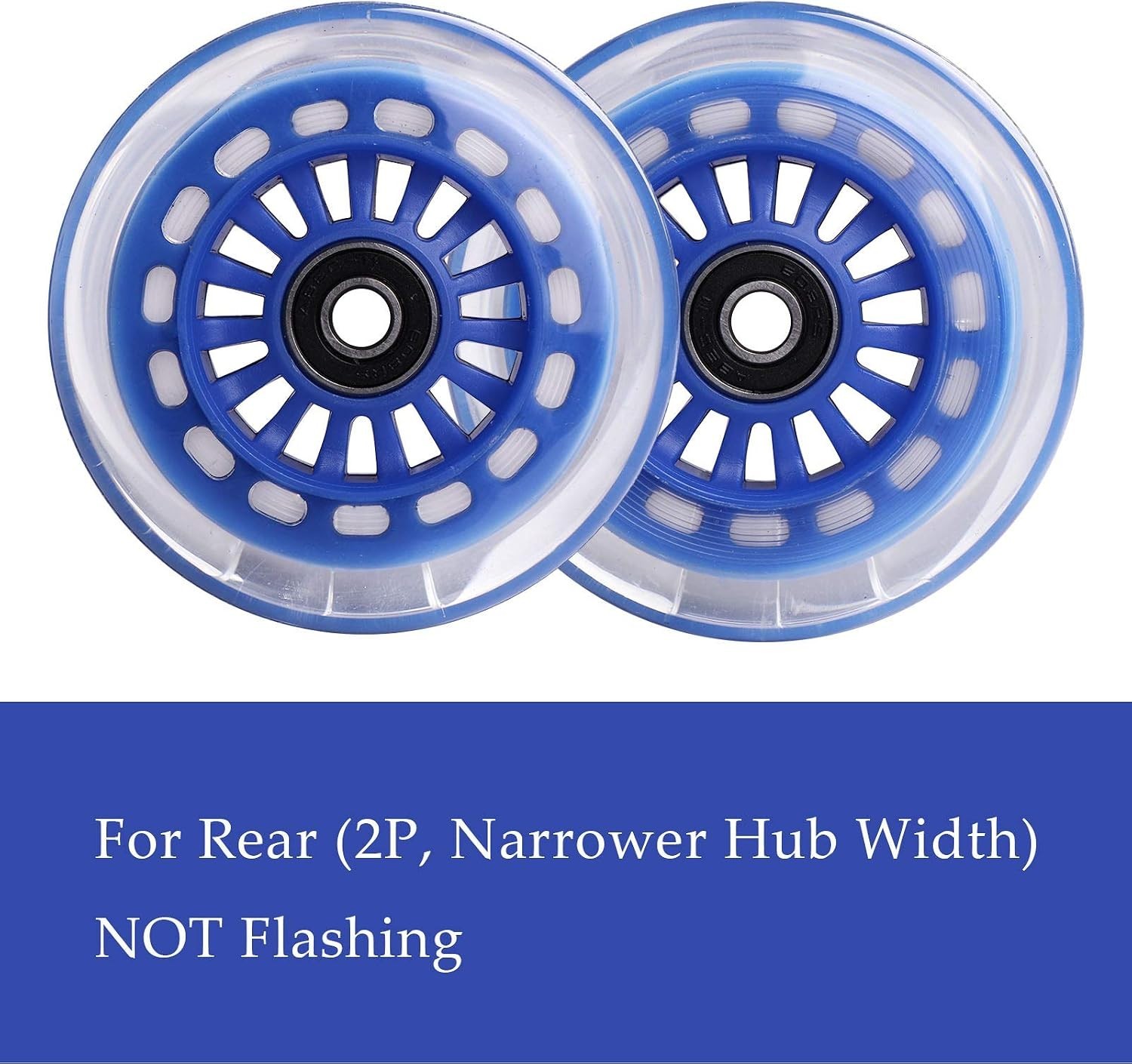 5-Inch Polyurethane Replacement Wheels for Ride-On Toys – Dark Blue