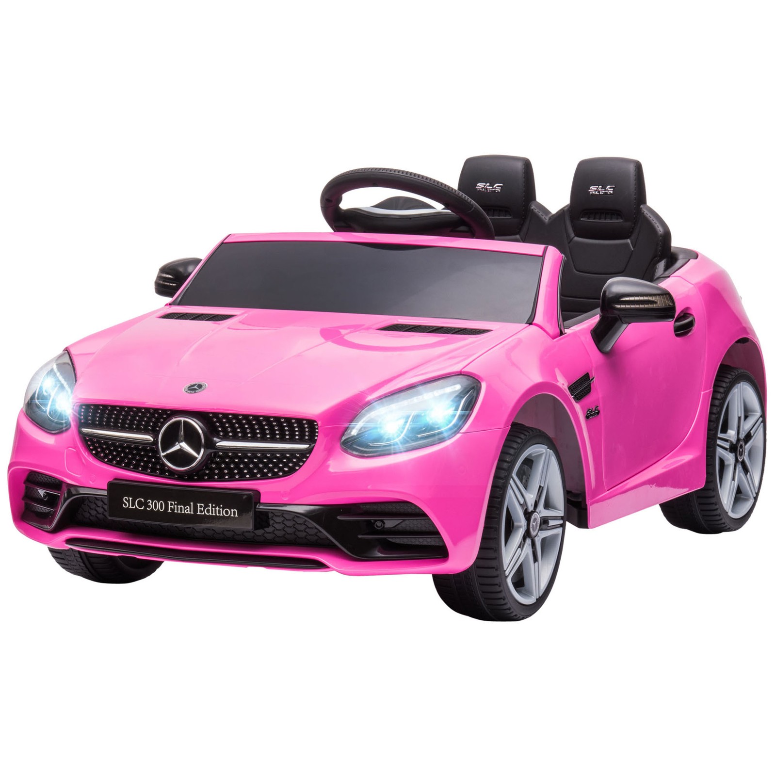 12V Ride On Toy Car for Kids with Remote Control, Pink