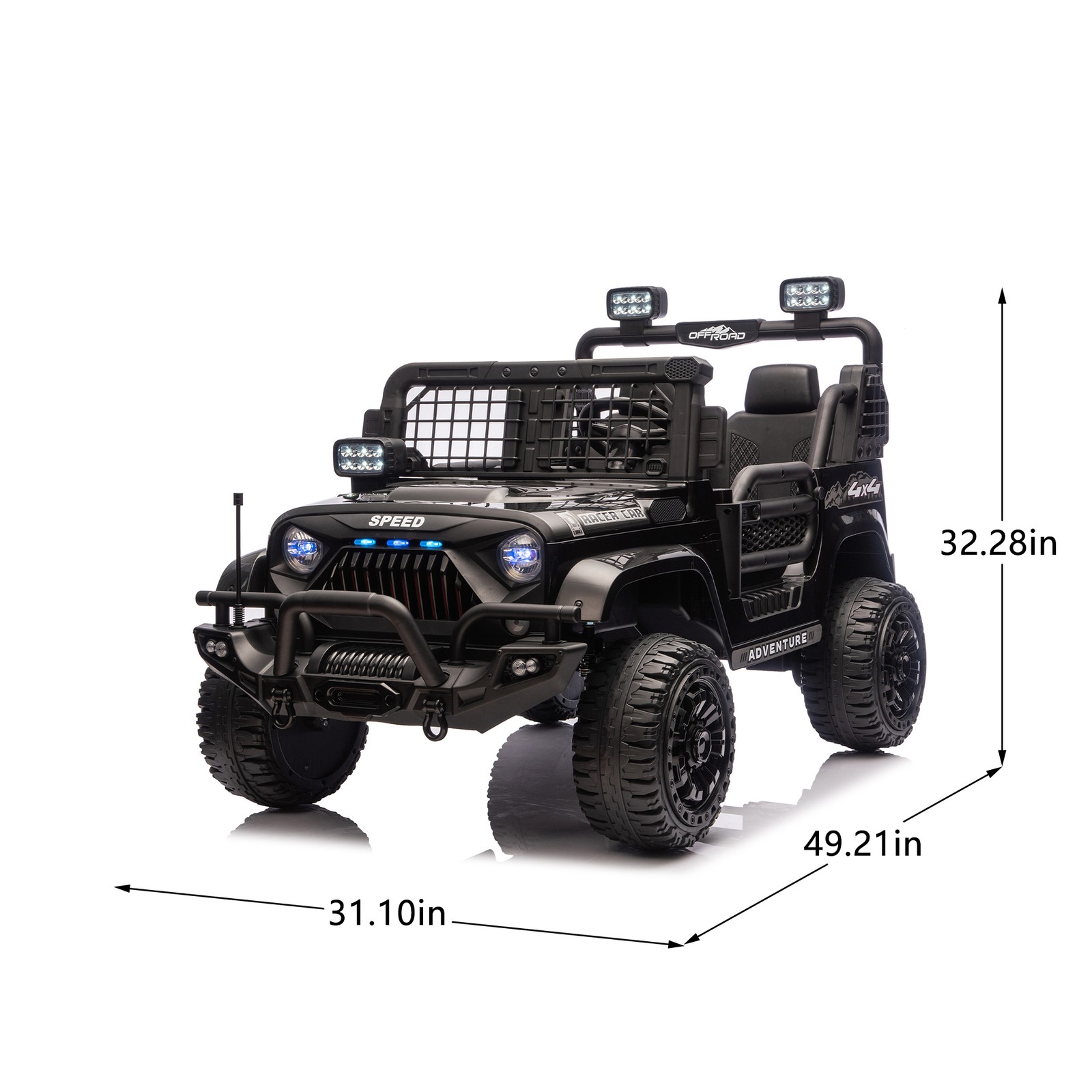 24V 100W*2 Two-seater Kids Ride On Car RC 4-Wheel Shock Absorption for kids 3-8