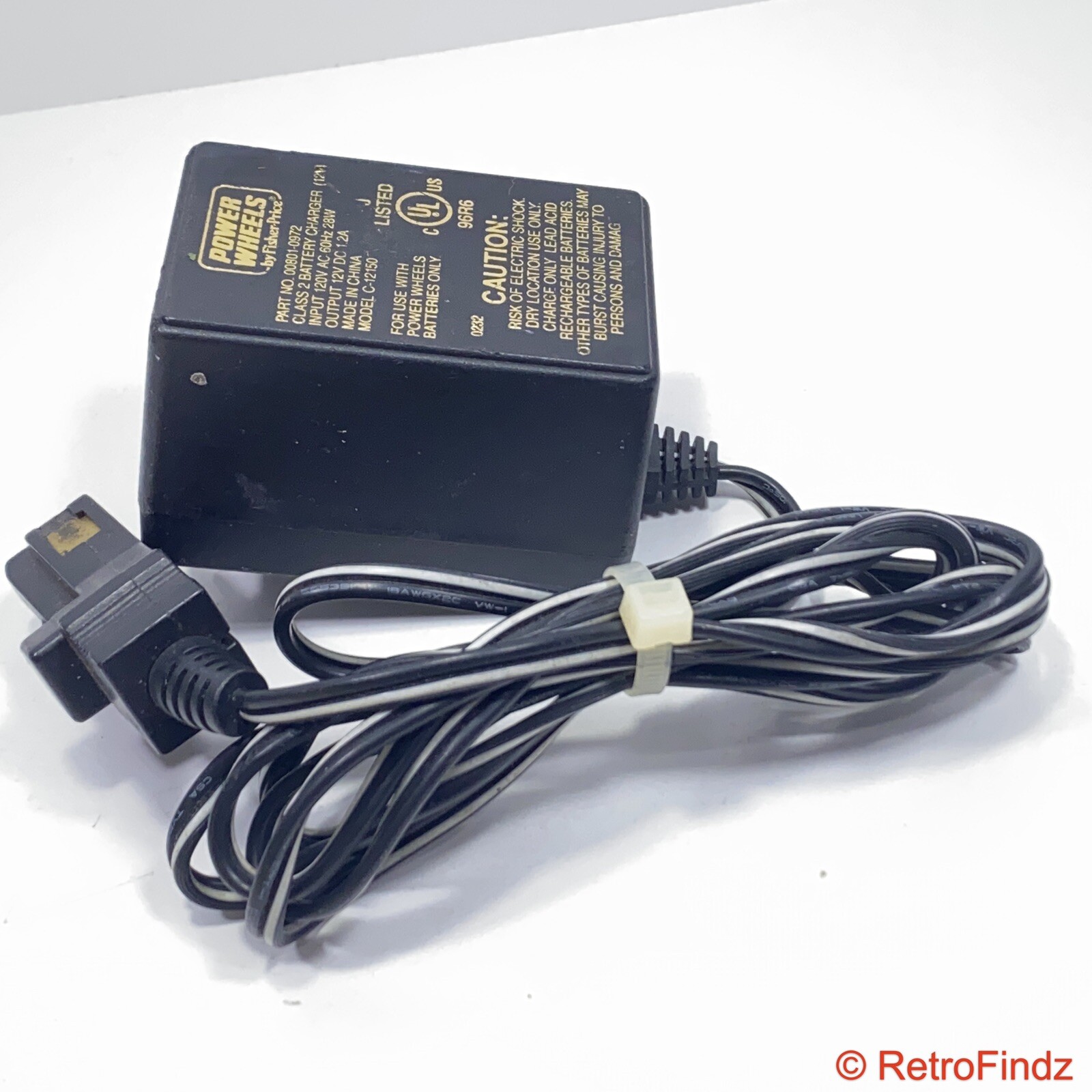 Original Fisher Price 00801-0972 Power Wheels 12V Battery Charger C-12150