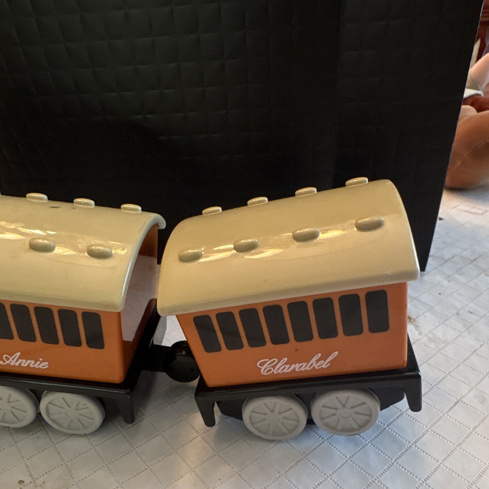Tomy Thomas & Friends Battery Operated Ride-On Train with Annie & Clarabel Cars