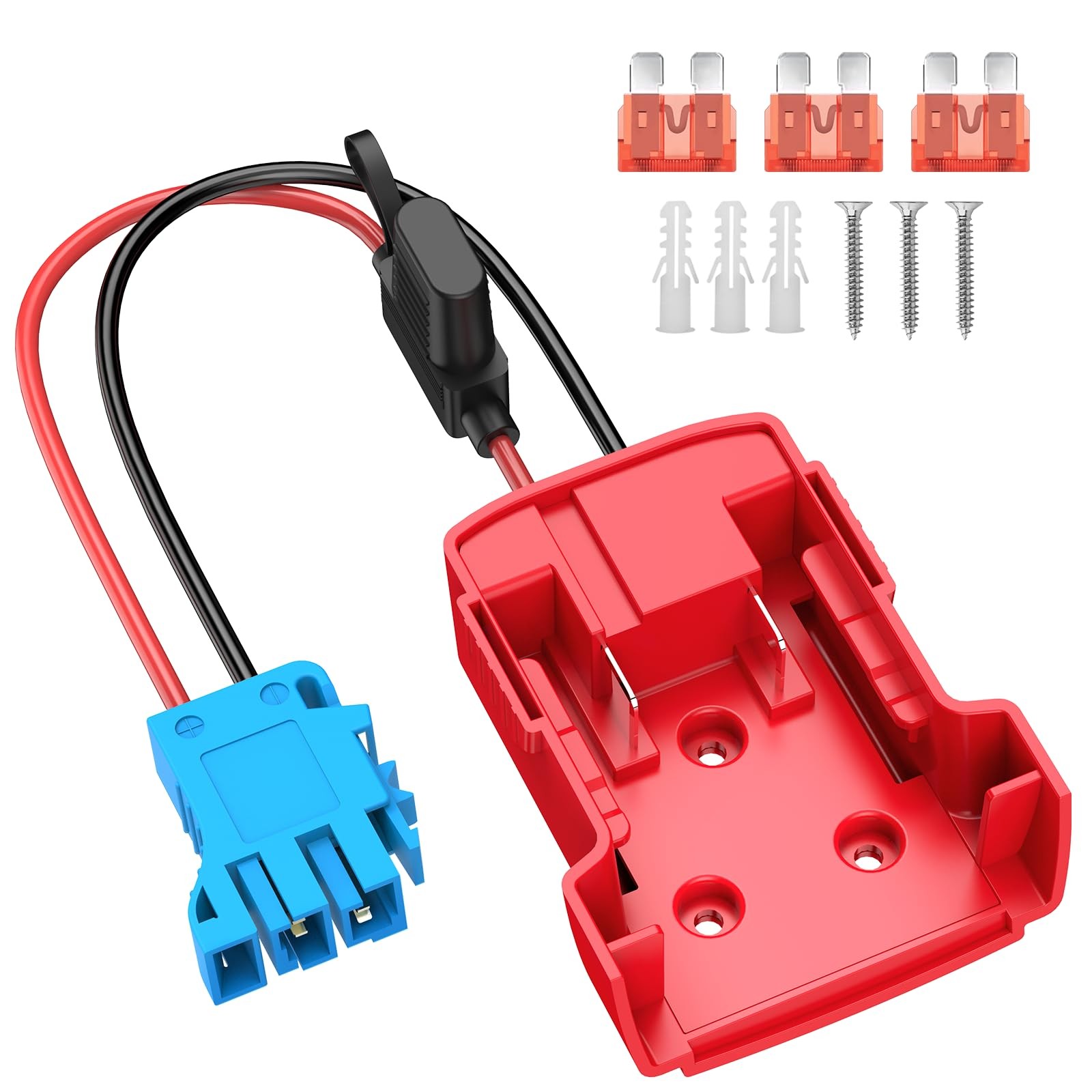 Milwaukee Battery Adapter for Peg-Perego Ride-On Cars with 40A Fuse & Harness