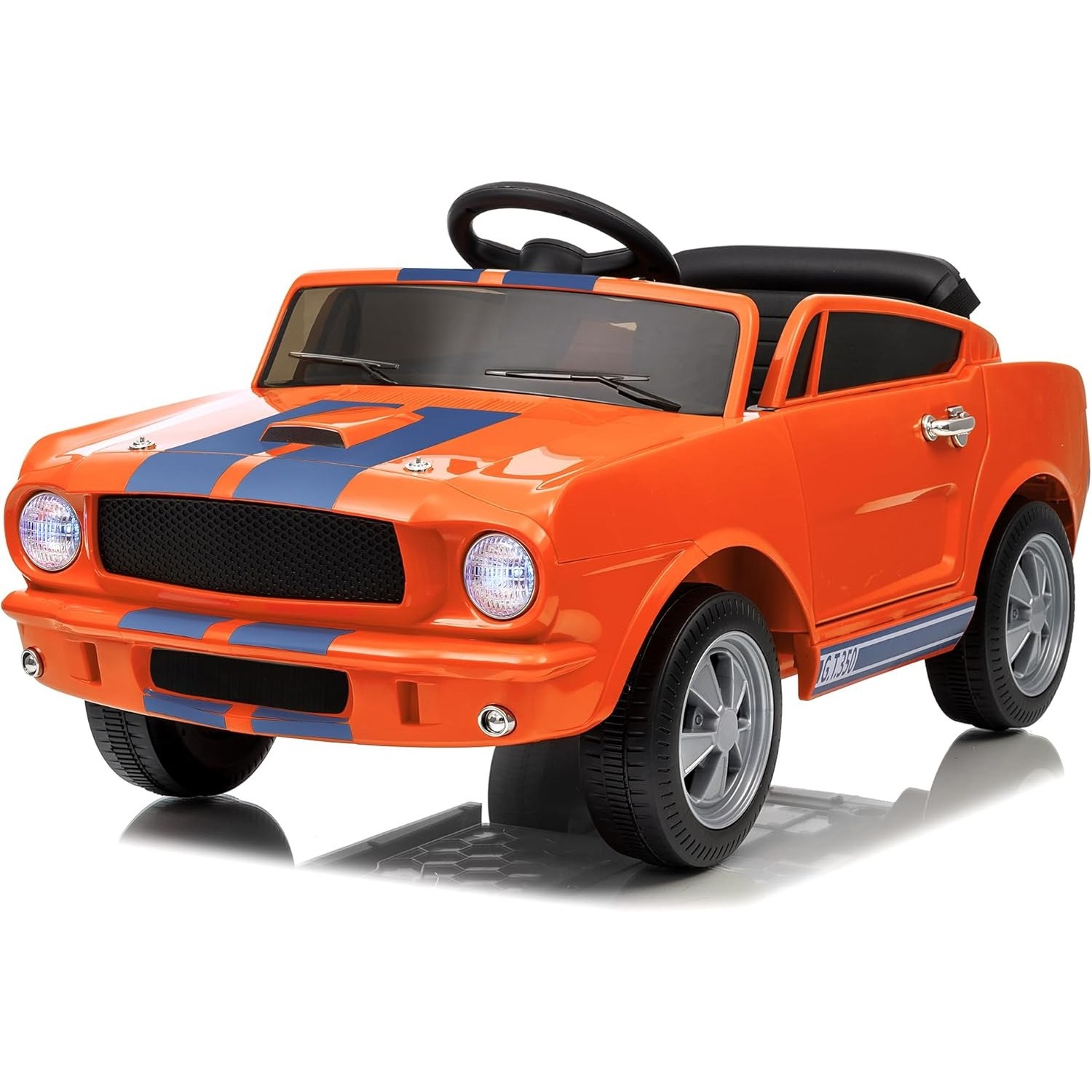 12V Electric Ride On Car for Kids, Remote Control, LED, Music, 3 Speeds, Safety