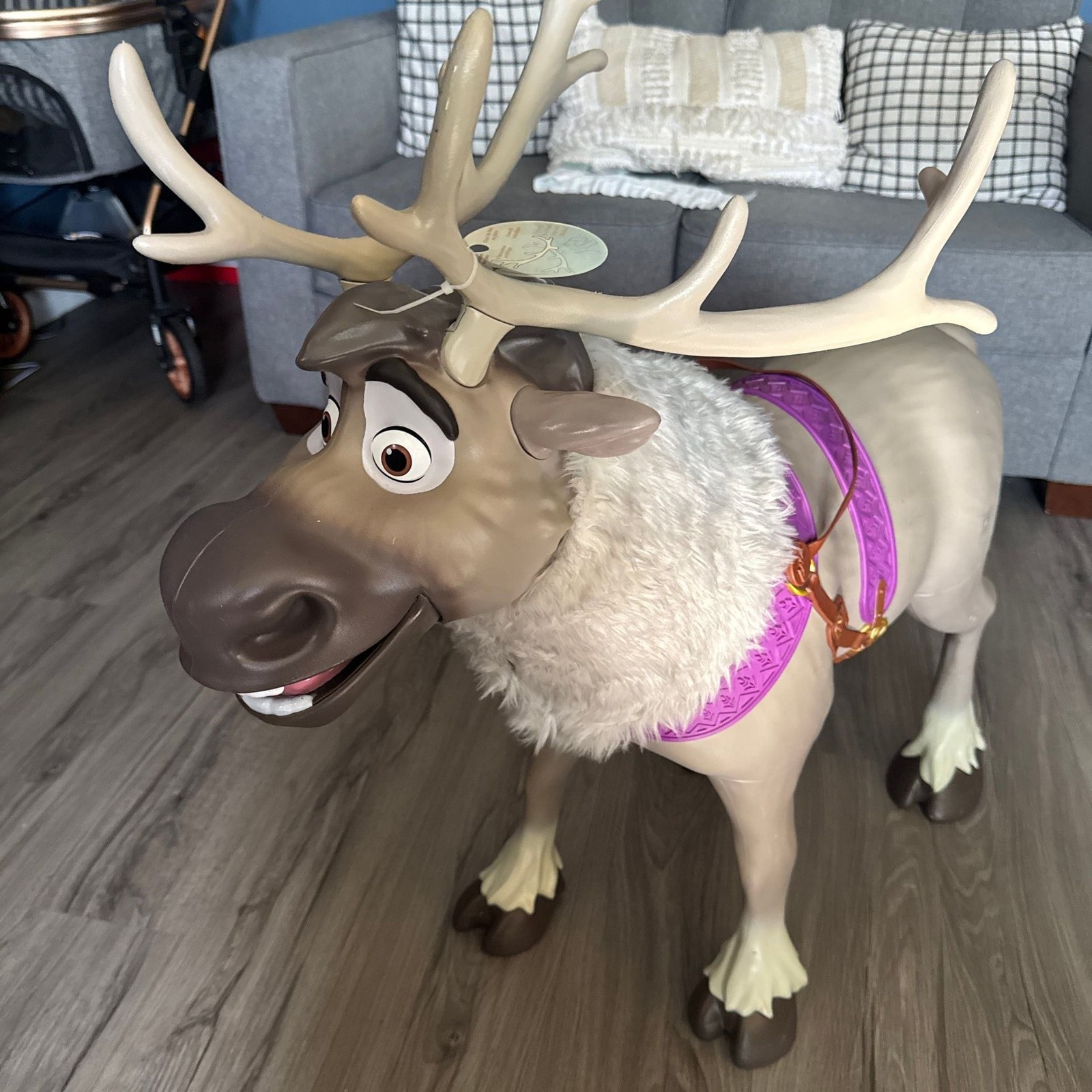 Disney Frozen 2 Playdate Sven Ride-On Reindeer Child Size Toy with Sounds
