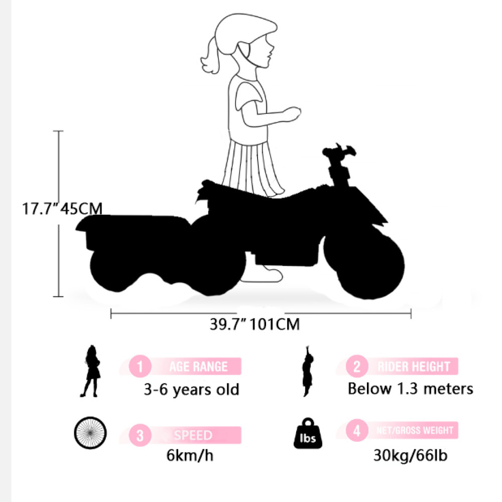 Ride on Toys for Toddlers 1.5-4 Years old, With Rear Bucket Electric Vehicle