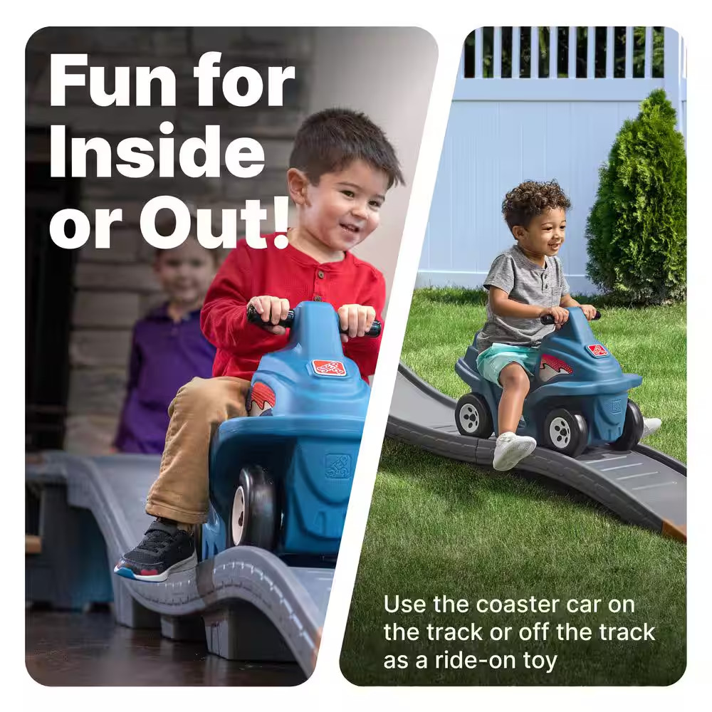 Up and down Roller Coaster Platinum Edition Ride-On Toy with 9 Ft. Track for Tod