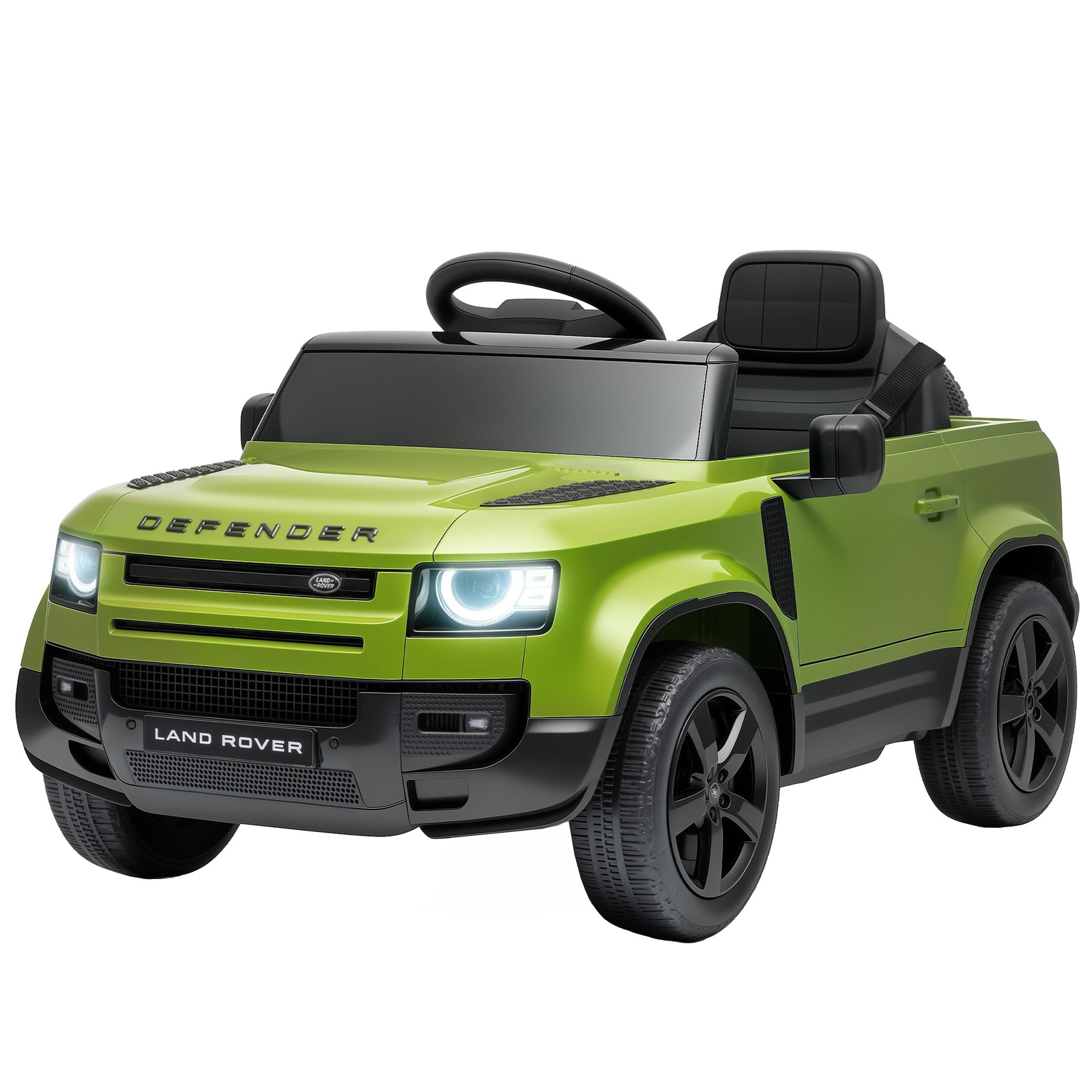Qaba 12V Ride on Car Licensed Land Rover with Suspension & Remote, Green
