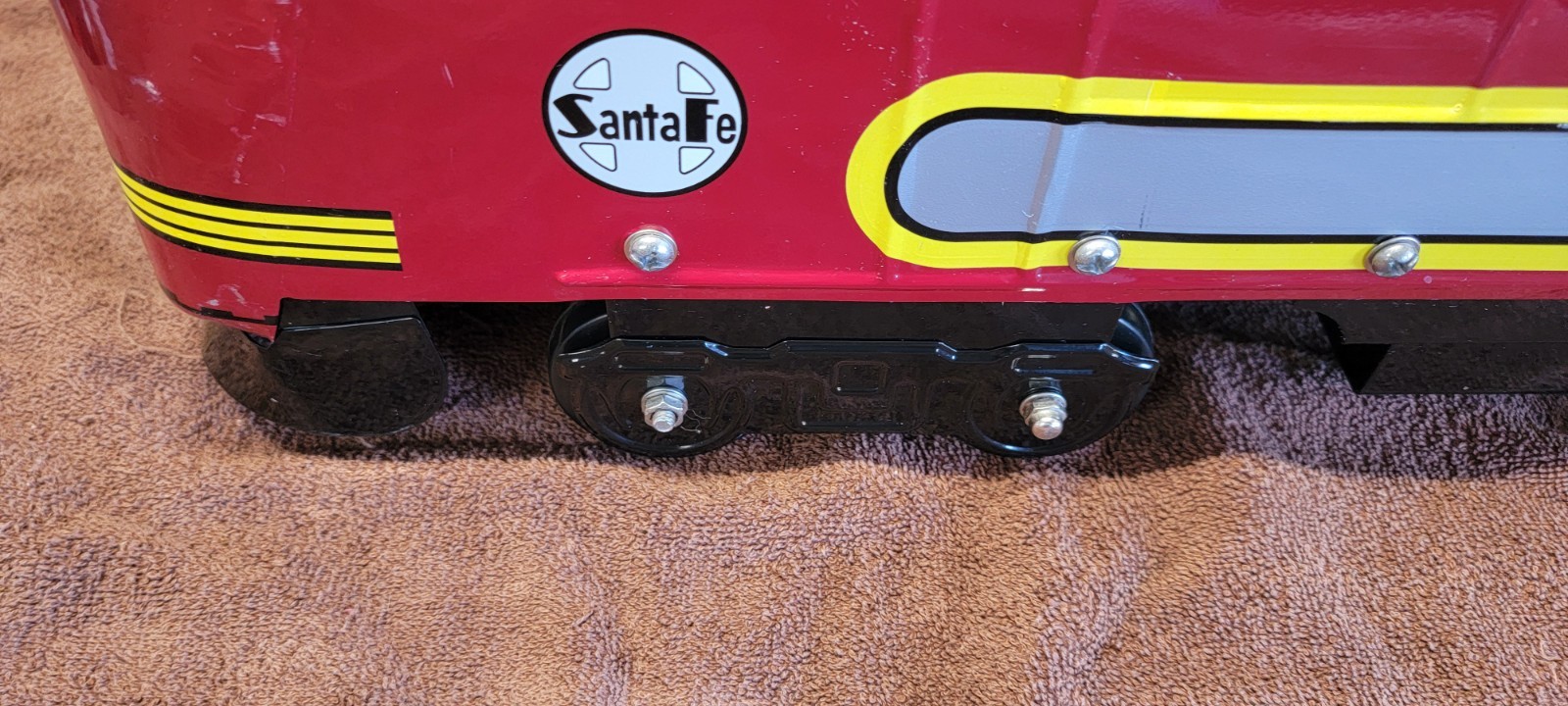 Morgan Cycle Metal Kids Ride on Santa Fe Train Discontinued