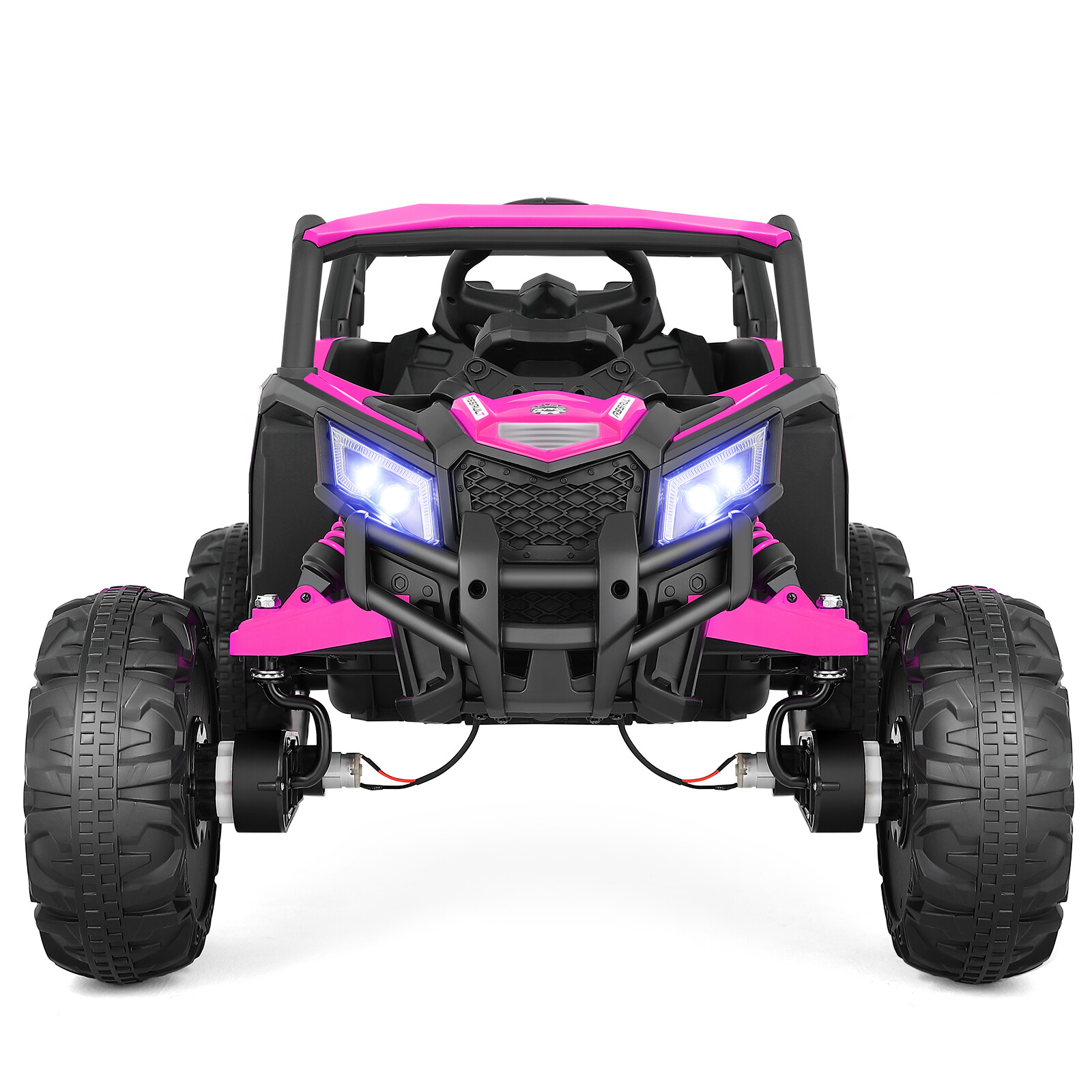 12V Kids Pink Ride On UTV Vehicle Electric Off-Road Car with Music, RC, LED
