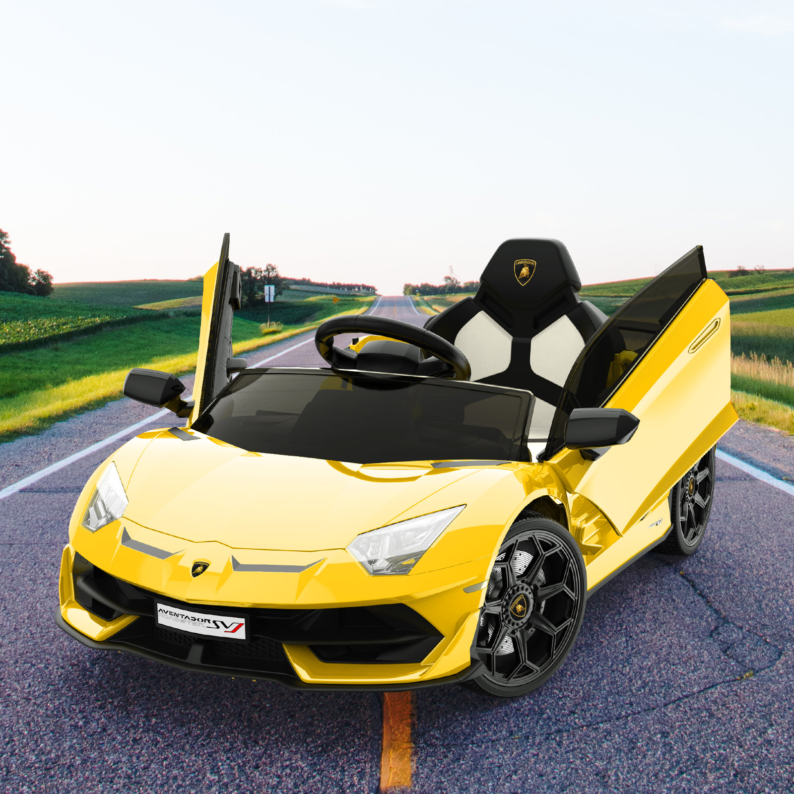 Ride on Car for Kids 12V Electric Vehicles Battery Powered Sports Car w/ Control