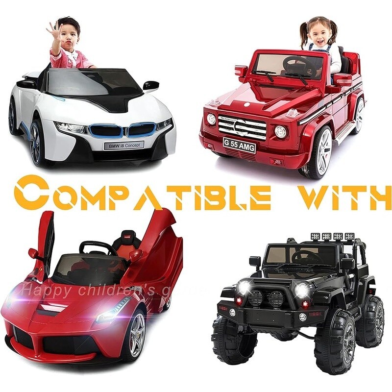 12V Battery Charger Kids Ride On Cars Power Supply ETL Listed Charging Cable New