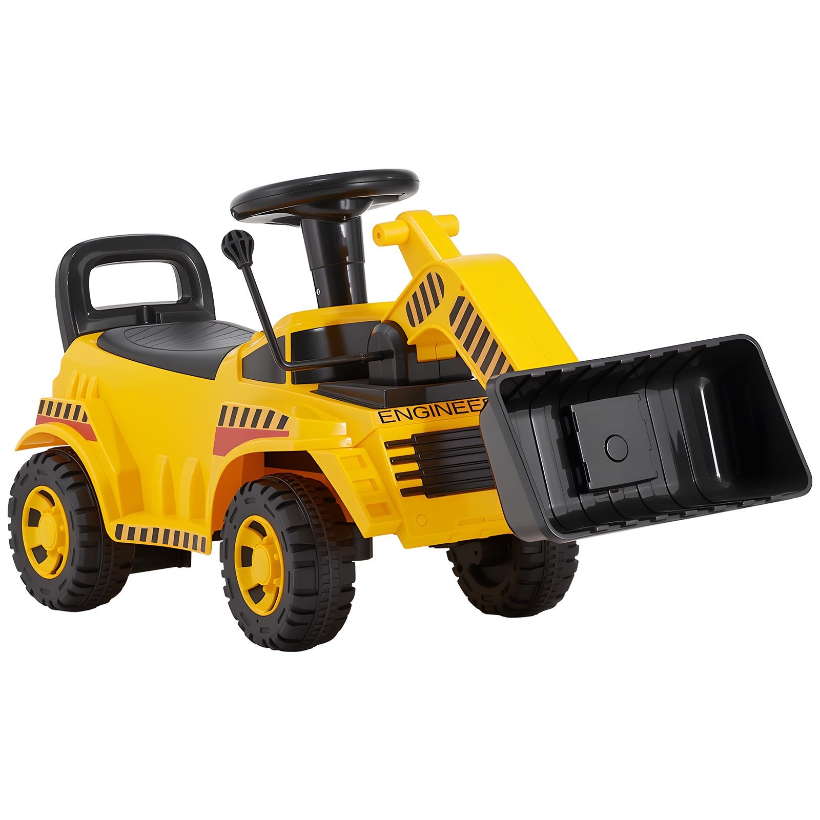 Ride-On Excavator Toy for Toddlers 19-36 Mo, 55lb Capacity, Music & Scoop
