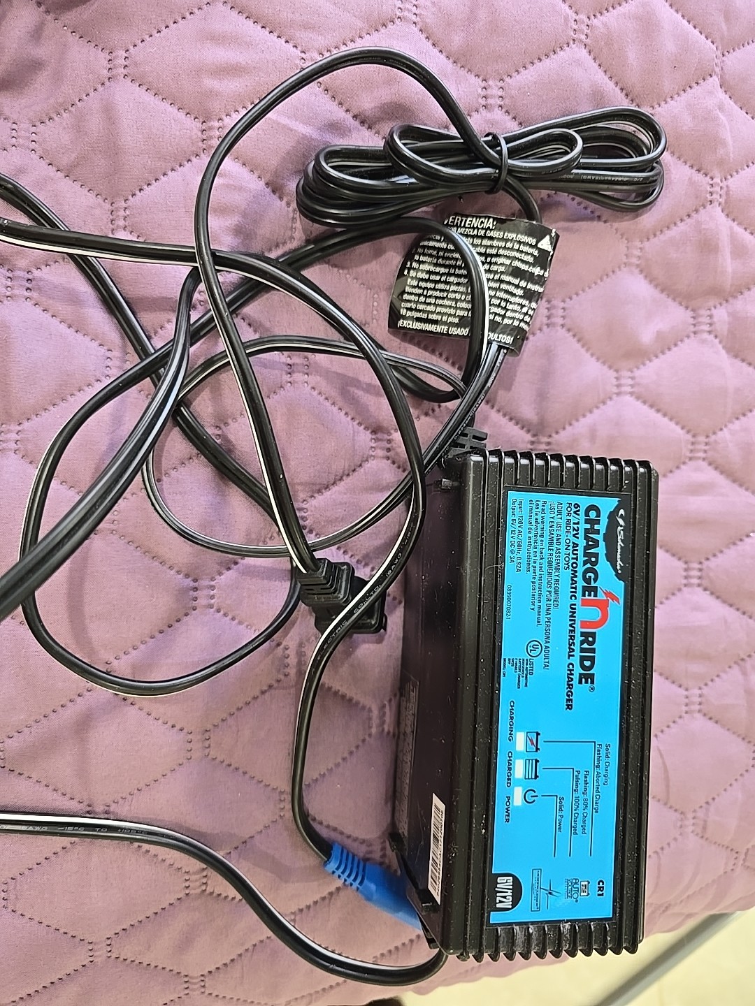 Schumacher Charge n Ride Charger Universal 3 Amp 6V/12V Automatic Kids Toys CR1