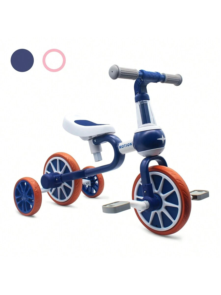 4 Wheels Toddler Tricycle Ages 1/2/3/4 Boys Girls Gift Balance Bike