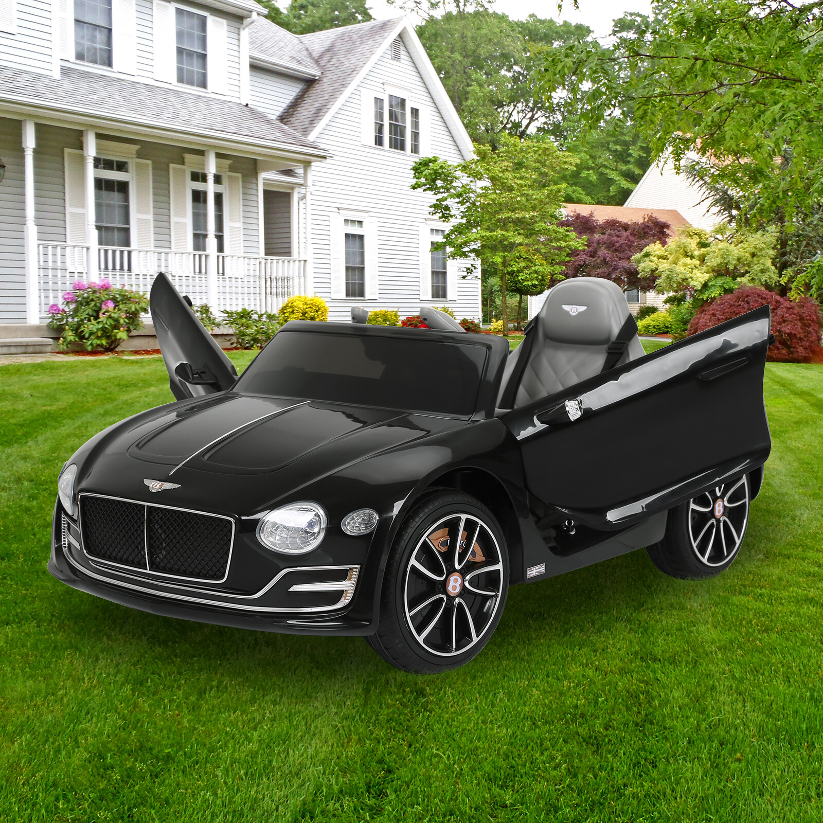 Kids Electric Ride On 12V Licensed BENTLEY Battery Powered Car Toy with 2 Speed