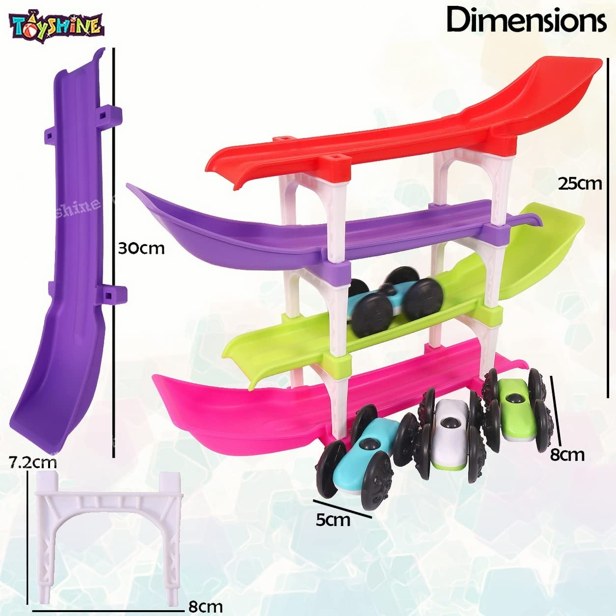 Racer Ramp Toy With 4 Cars, 4 Ramps And Race Track For Toddlers, Boys & Girls