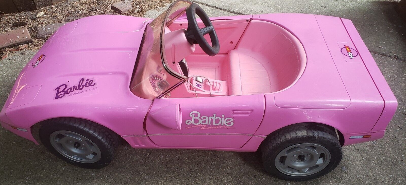 Barbie Corvette 1990 Vintage Power Wheels Pink Original SHIPPED