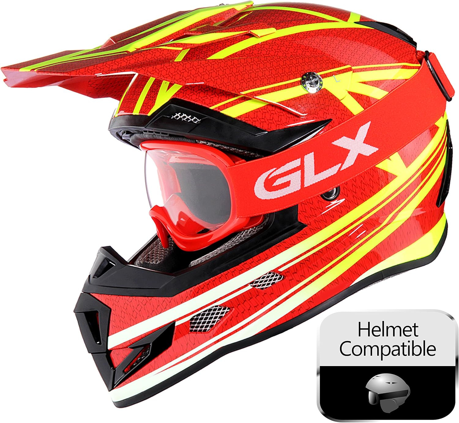 YH15 Anti-Fog Impact-Resistant Kids Youth ATV Off-Road Dirt Bike Motocross Goggl