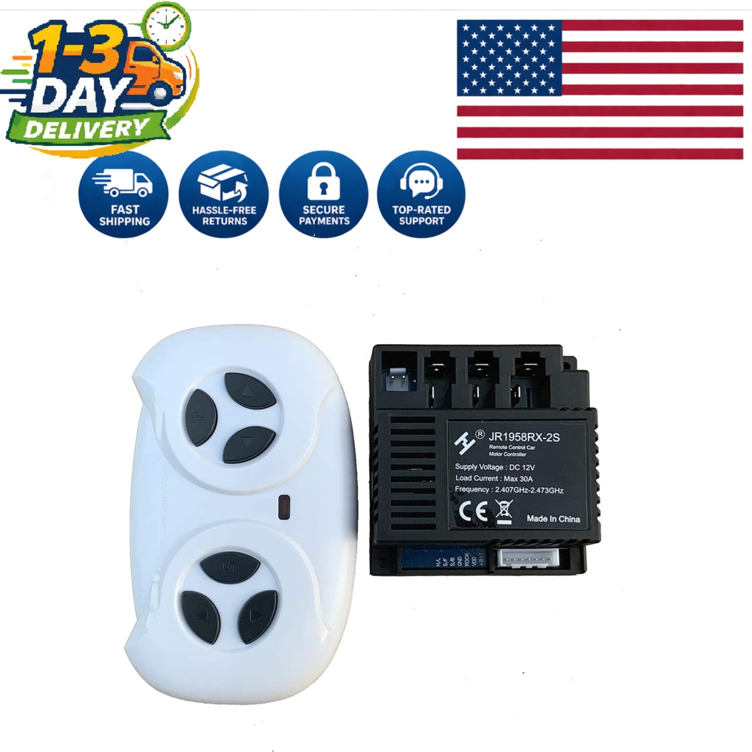 2.4G Bluetooth Control Box and Receiver Kit for Children’s Ride-On Cars