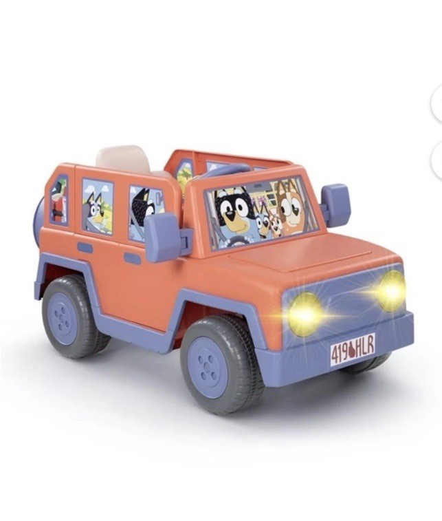 Bluey Heeler Family 12-Volt Battery Powered Ride-On Car Truck Ages 3+