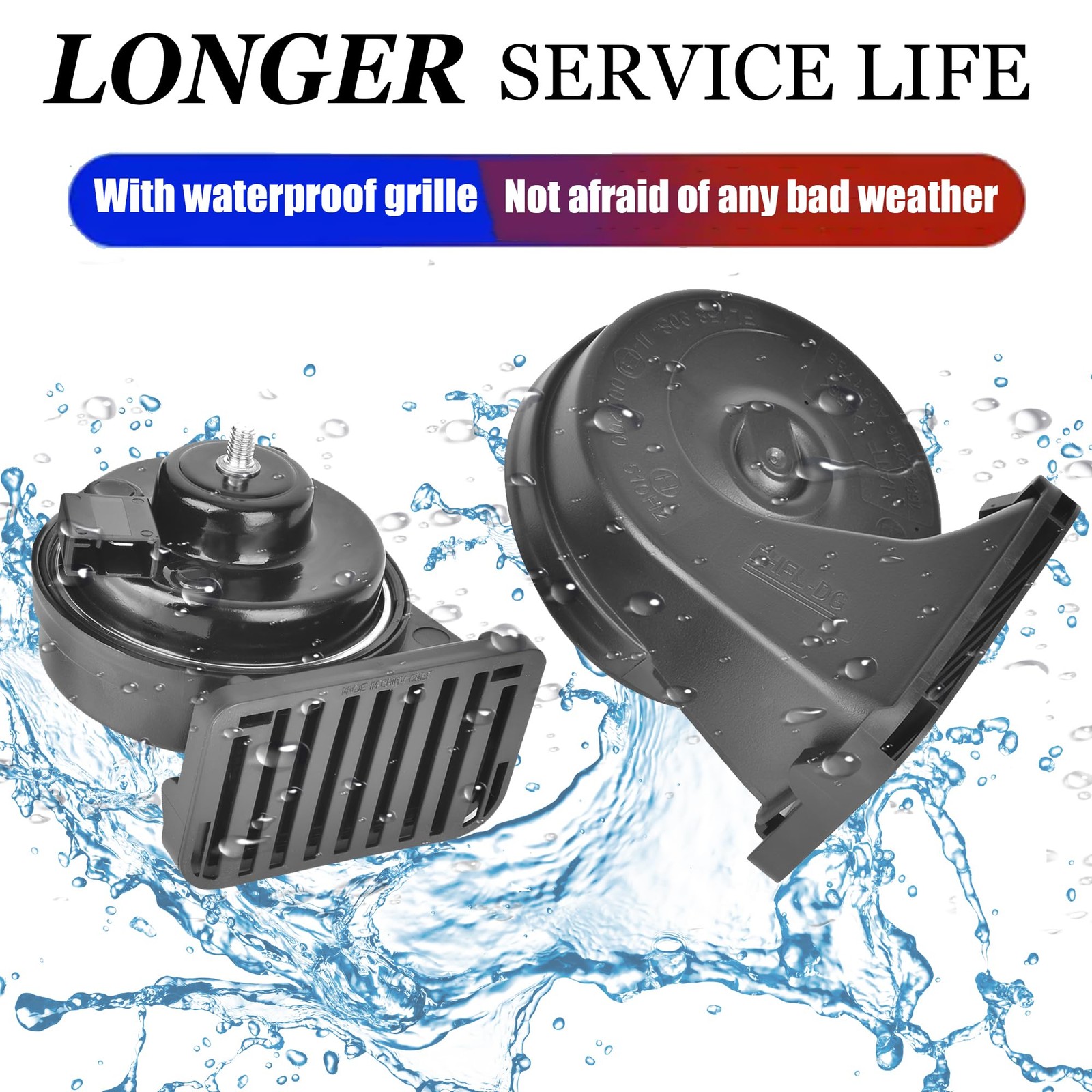 Loud Car Replacement Horn Kit for Toyota, 12V Waterproof Electric High/Low To…