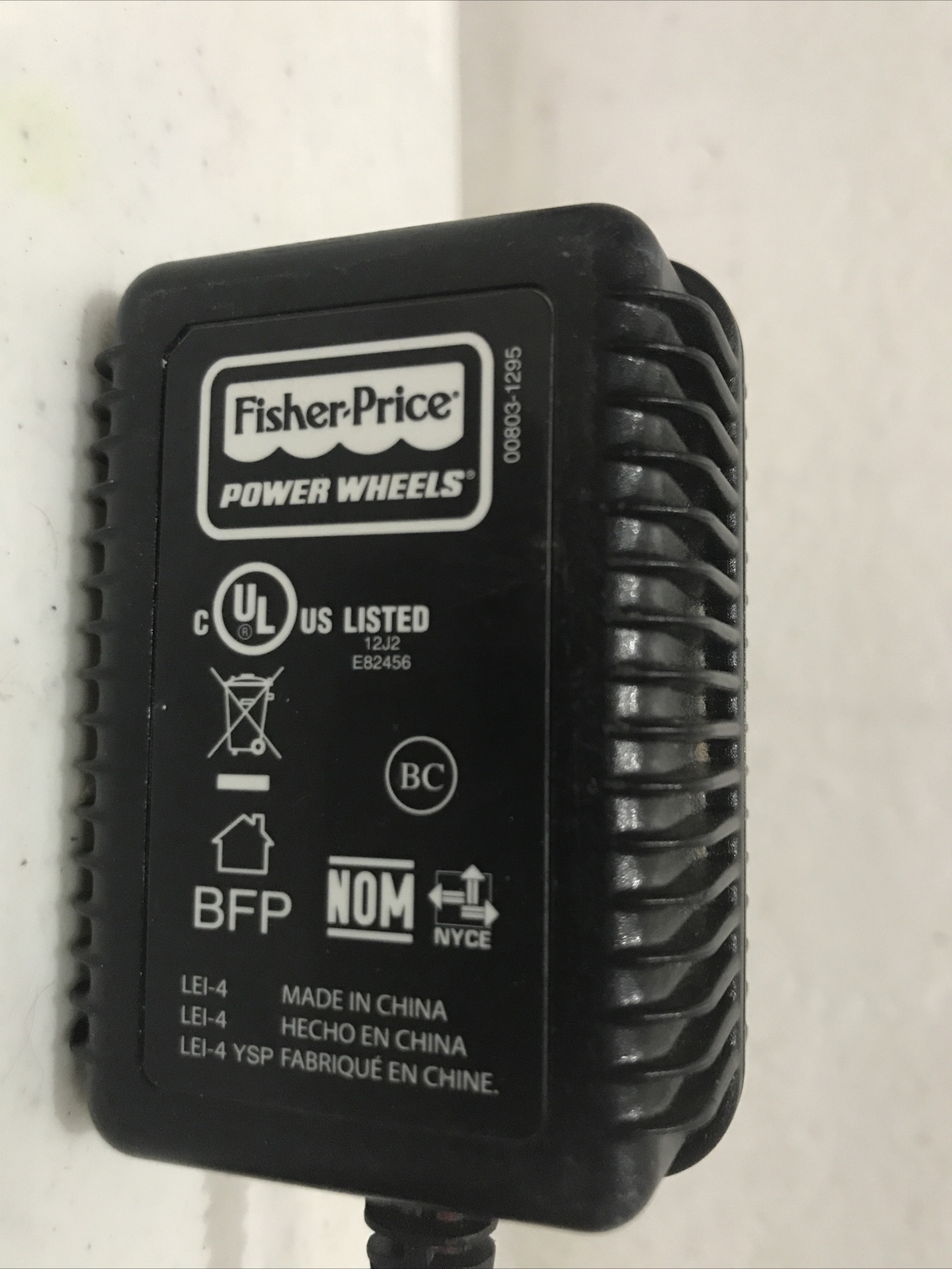 Fisher Price Power Wheels 00803-1295 12V Battery Charger Tested Works FastShip