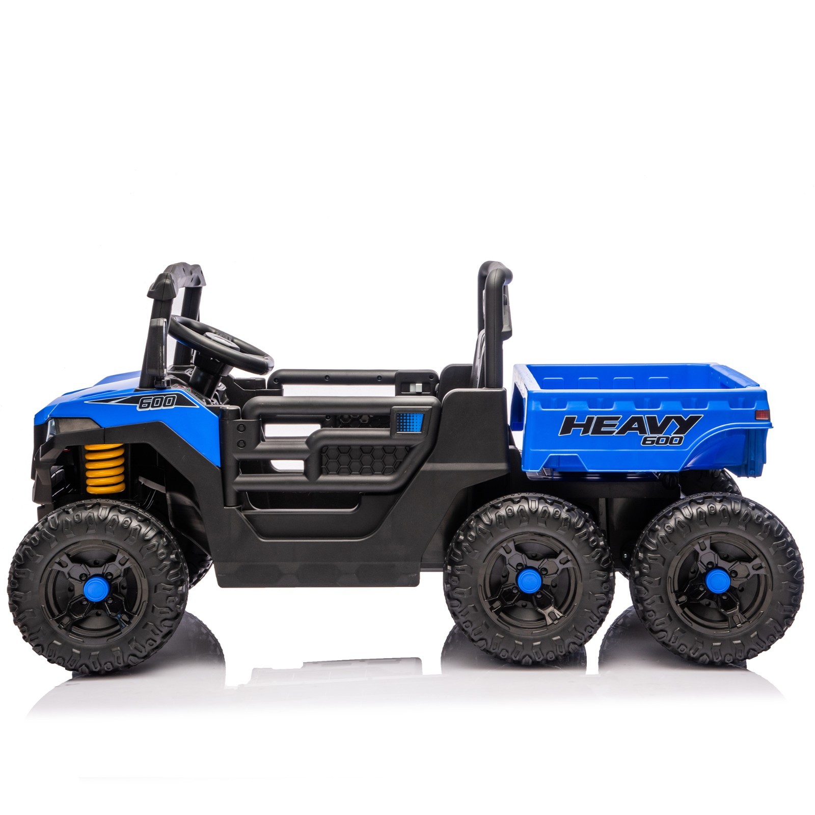 24V Kids ELectric Car Dump Truck Ride on Toys w/Remote,LED,400W Motor, Blue