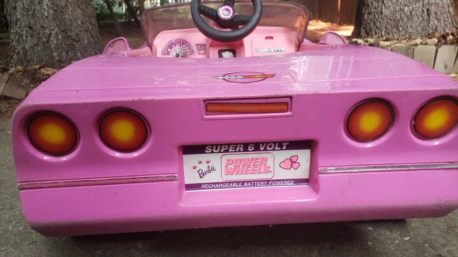Barbie Corvette 1990 Vintage Power Wheels Pink Original SHIPPED