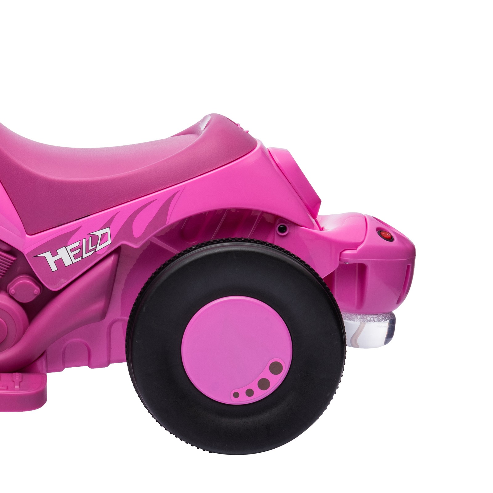 Qaba Ride On Motorcycle, 6V Ride on Bubble Car w/ Music, Green
