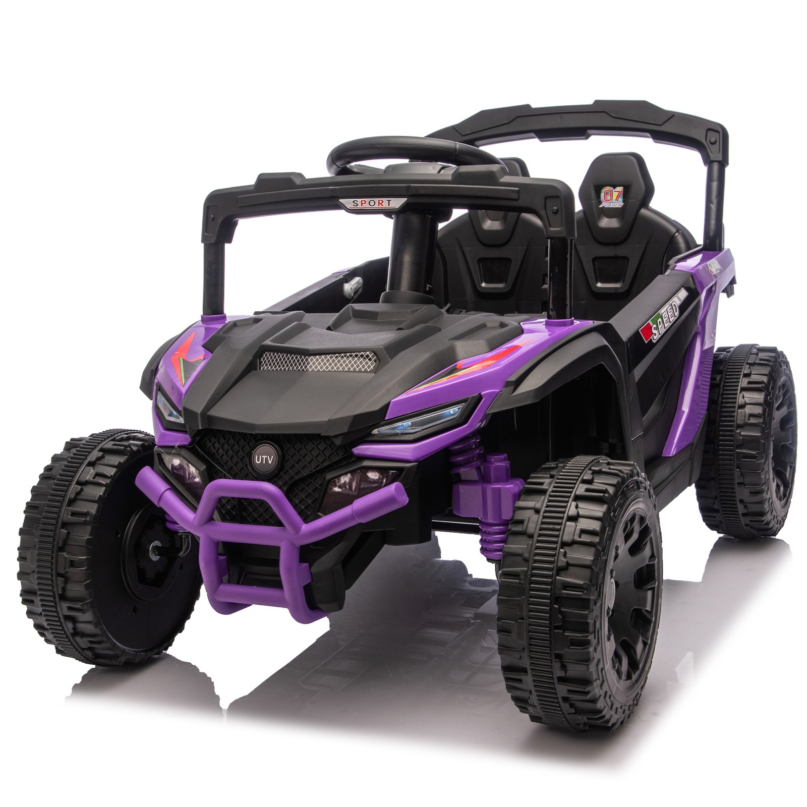 24V Kids Ride on UTV Electric Off-Road Car Speed 1.86-3.11mph w/Remote Control