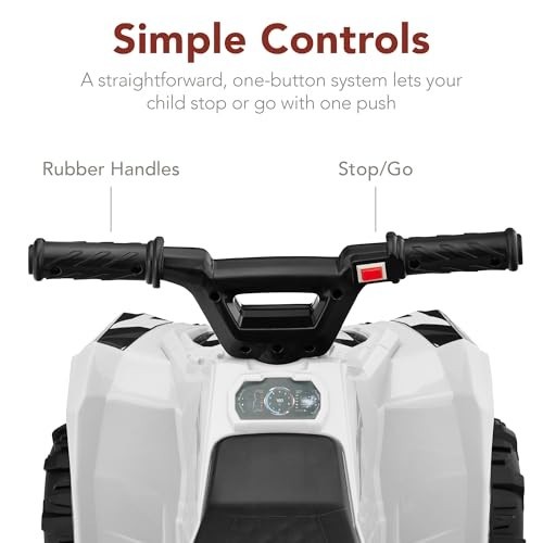 Best Choice Products 6V Kids Ride On Quad ATV Toy White