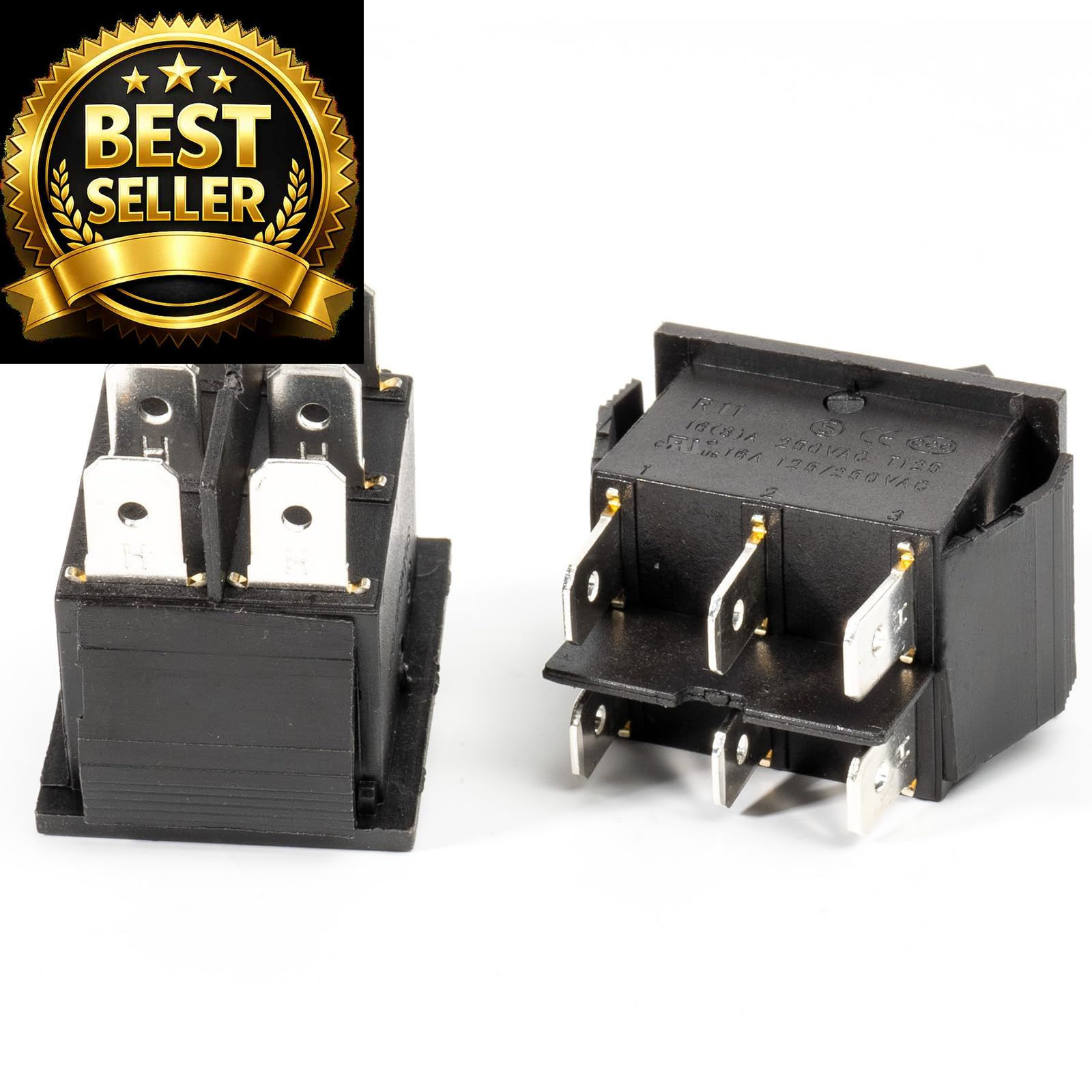 2 Pcs 6 Pin 6V 12V 24V Power Wheels Foot Pedal Switch for Ride on Toys Car
