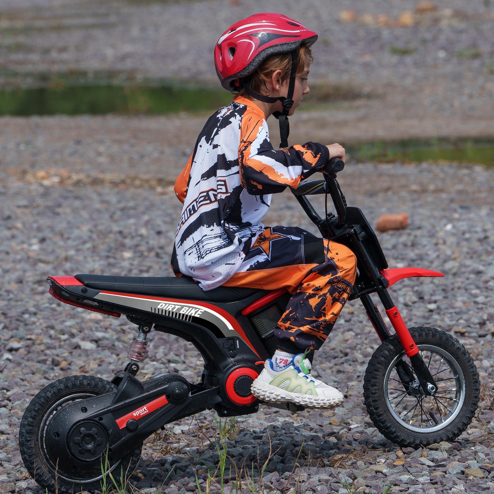 24V 350W Electric Dirt Bike Up to 15 MPH w/ Twist Grip Throttle Pink