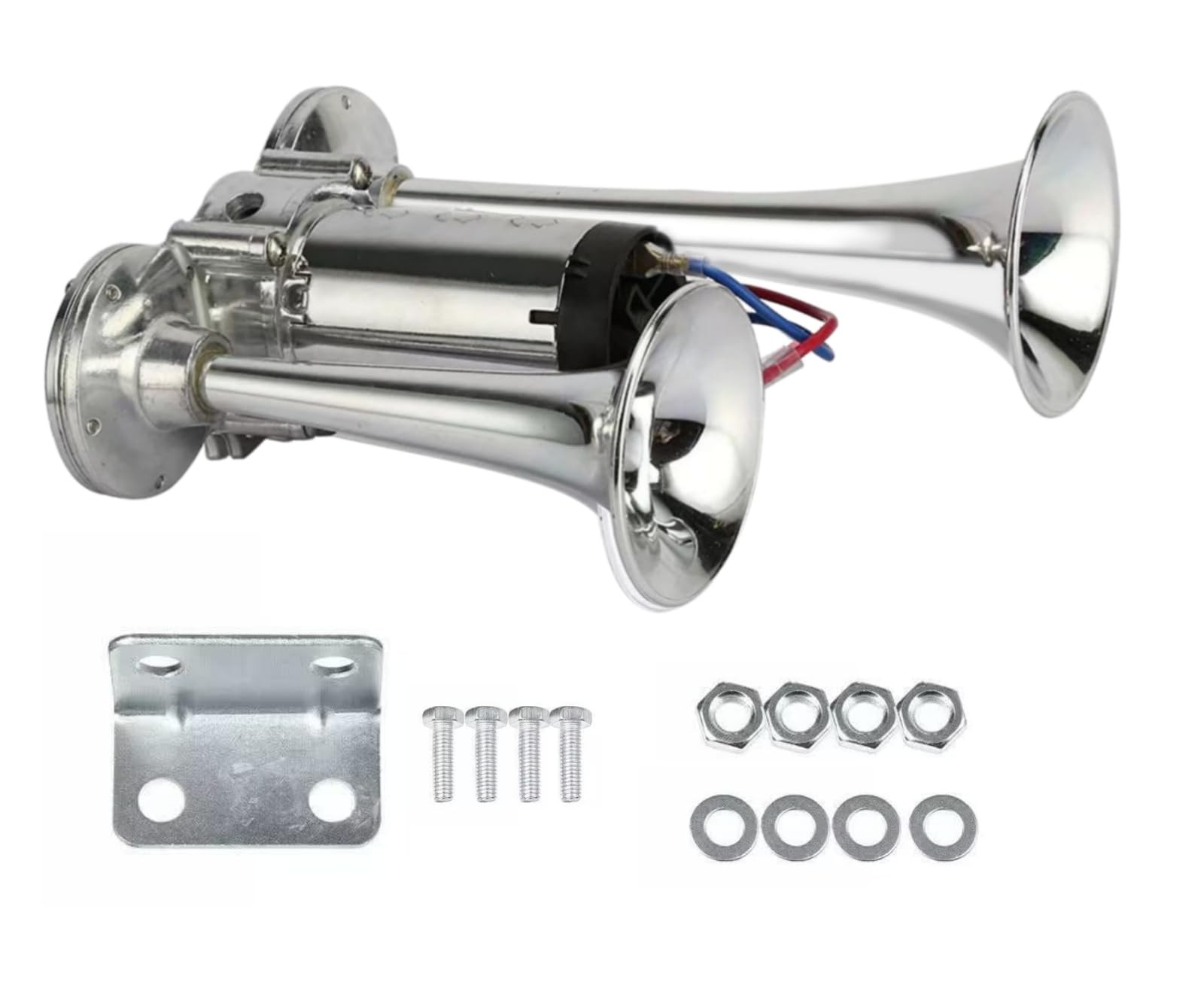 Haokixin 600DB Super Loud Dual Electric Train Horns for Trucks, SUVs, Cars, B…