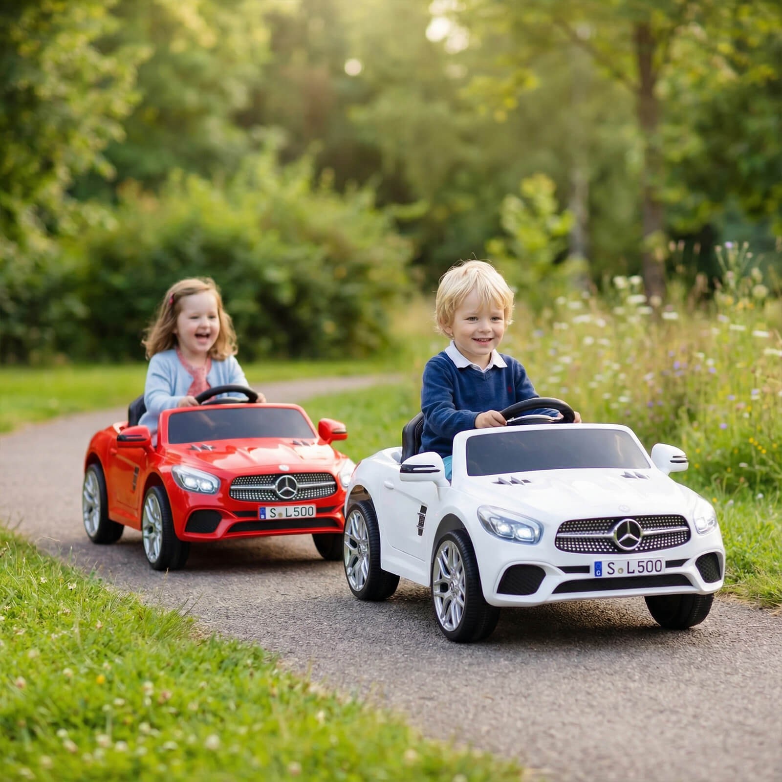 Licensed Mercedes-Benz SL R231 Kids Ride on Car 12V Electric Vehicle w/ Music