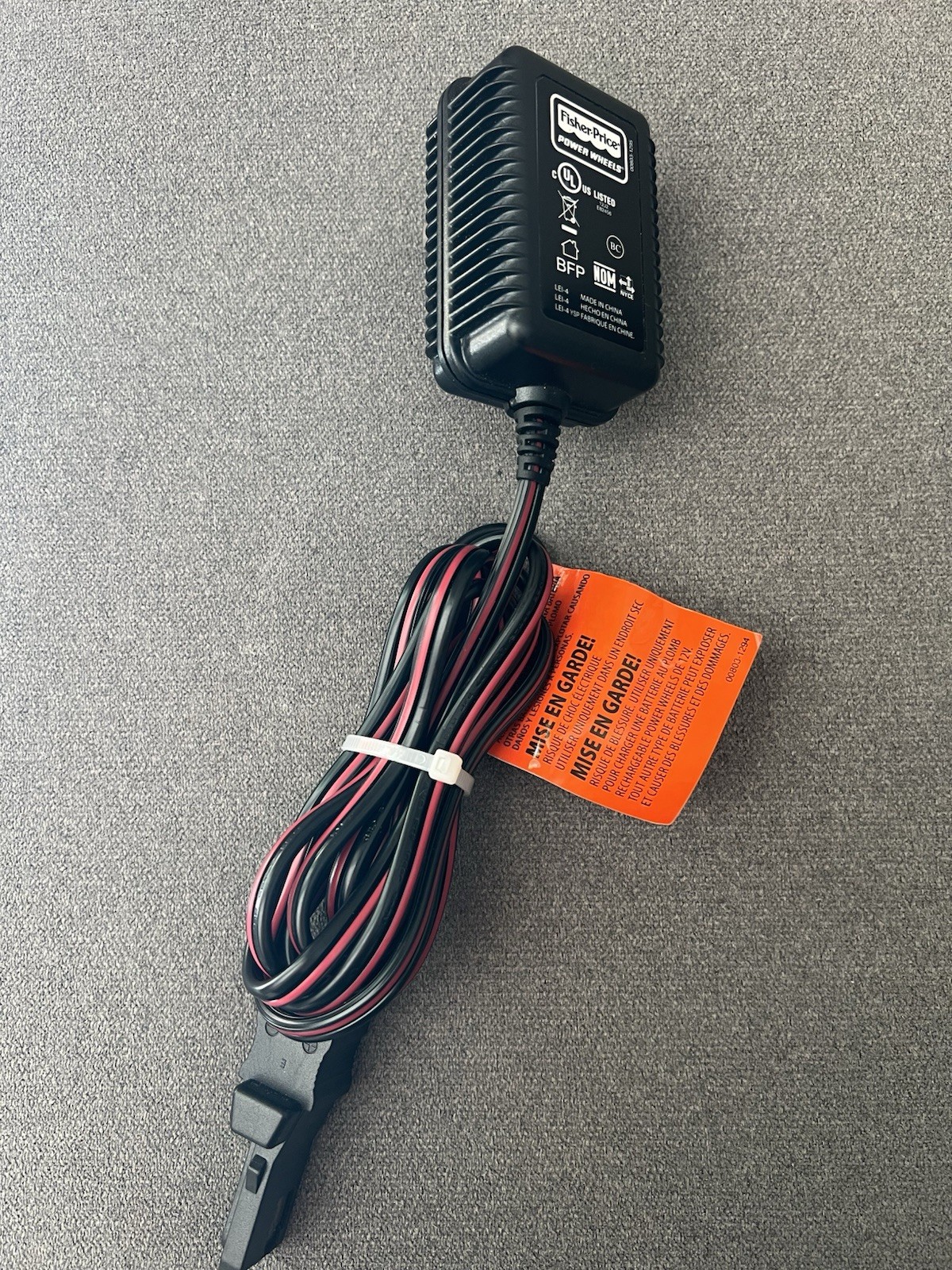 🇺🇸Genuine Fisher Price Power Wheels AC/DC Adapter Charger Cord 00801-1778🇺🇸