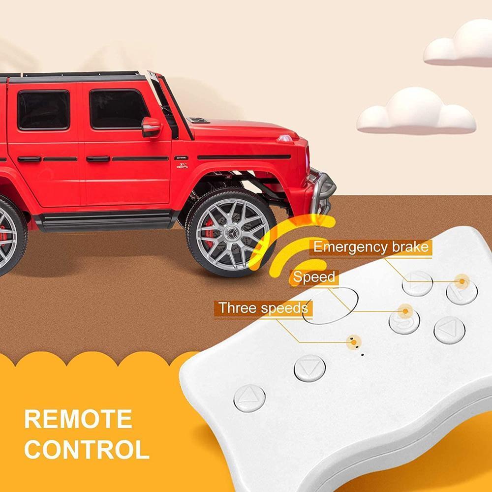 12V Electric Kids Ride-on Car Larger 2 Seats Vehicle MP3 Light Remote Control