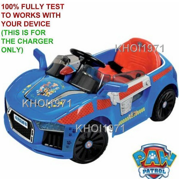 8-FT WALL Charger AC adapter FOR Nickelodeon Paw Patrol E Cruiser Chase ride on