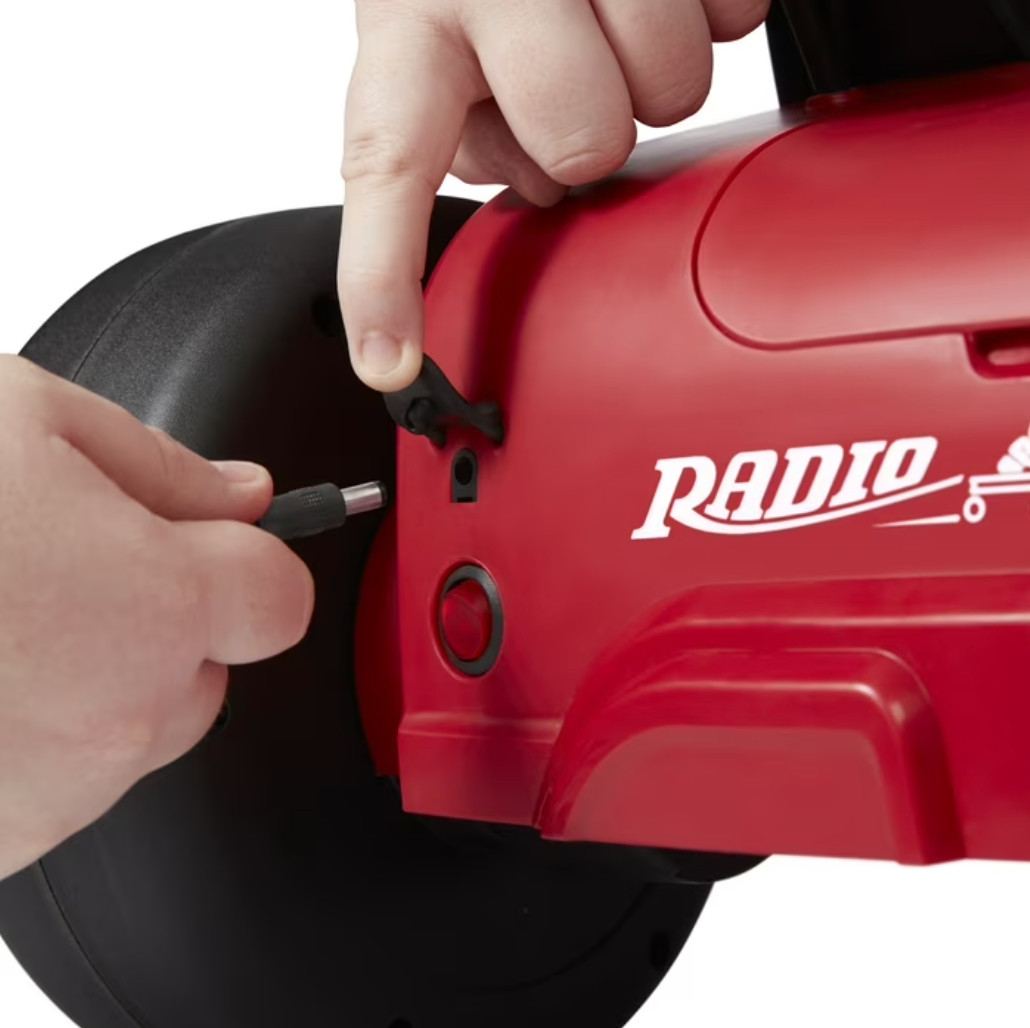 Radio Flyer 12V Turbo Go-Kart Kids Battery Powered Ride-On Toy Racing Car