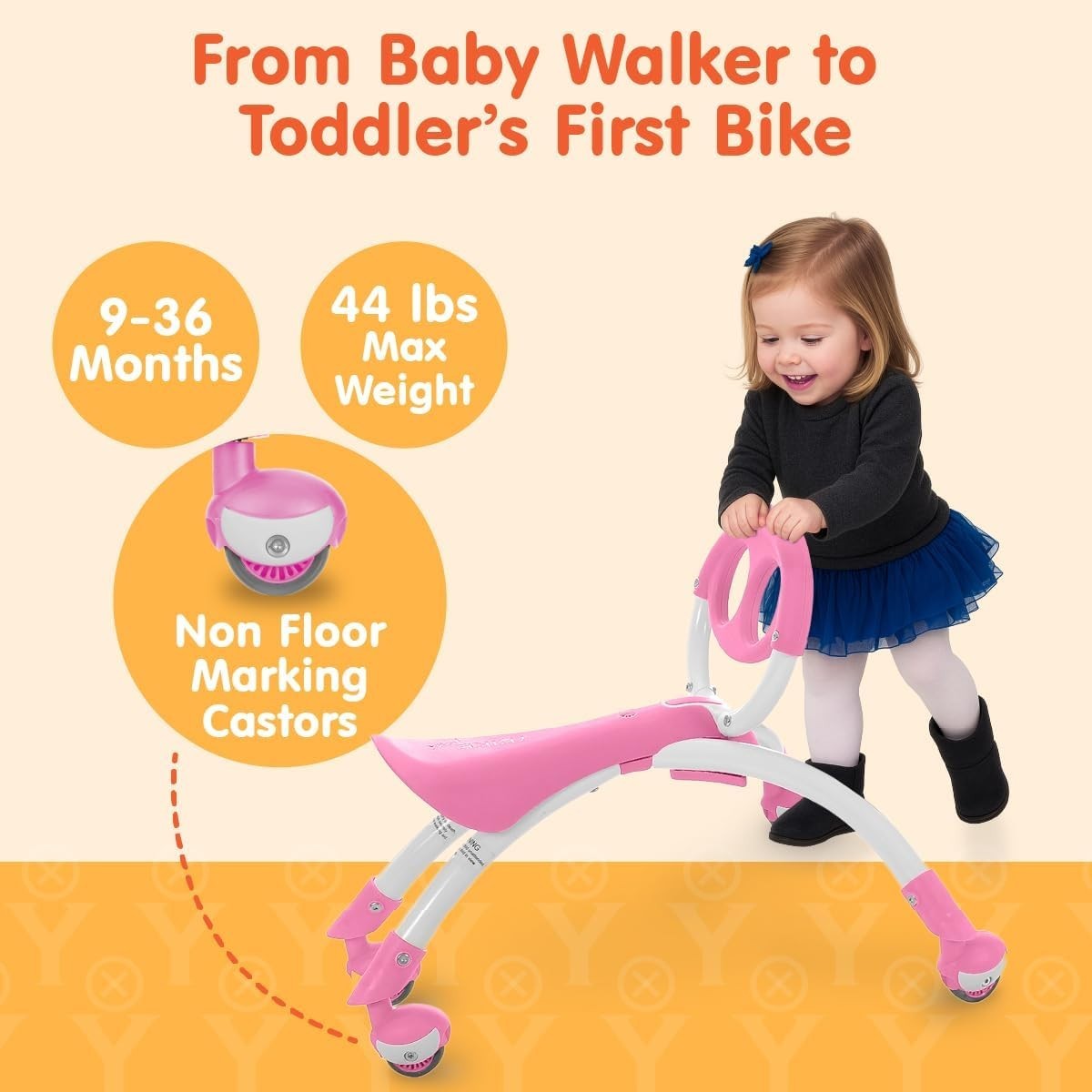 Pewi Toddler Ride On Toy – Balance Bike & Push Car