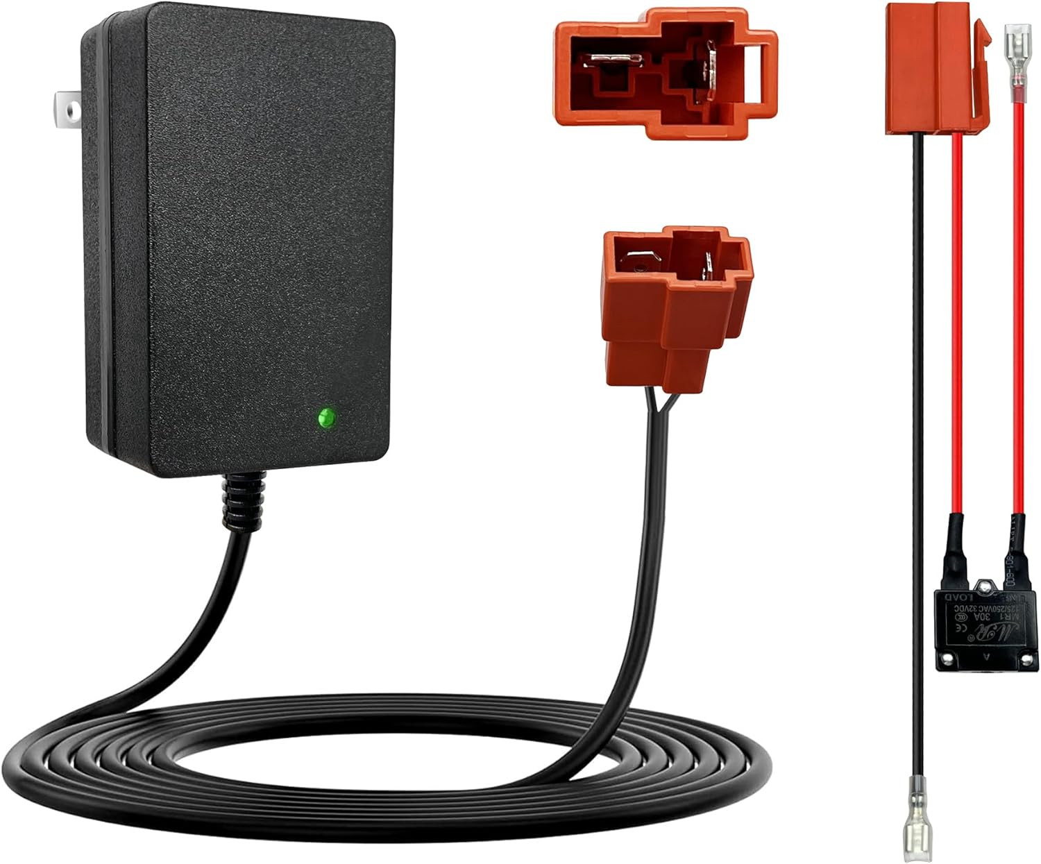 24V Battery Charger and Battery Wire Harness Compatible with Ride on Toys for Ki
