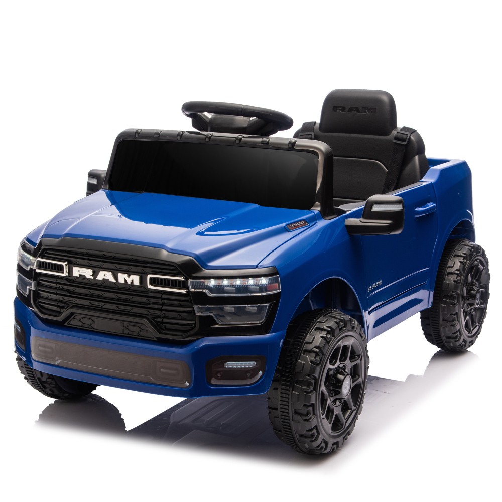 Licensed Dodge RAM 12V Ride On Truck w/ Remote Bluetooth Music for Kids Ages 3-6
