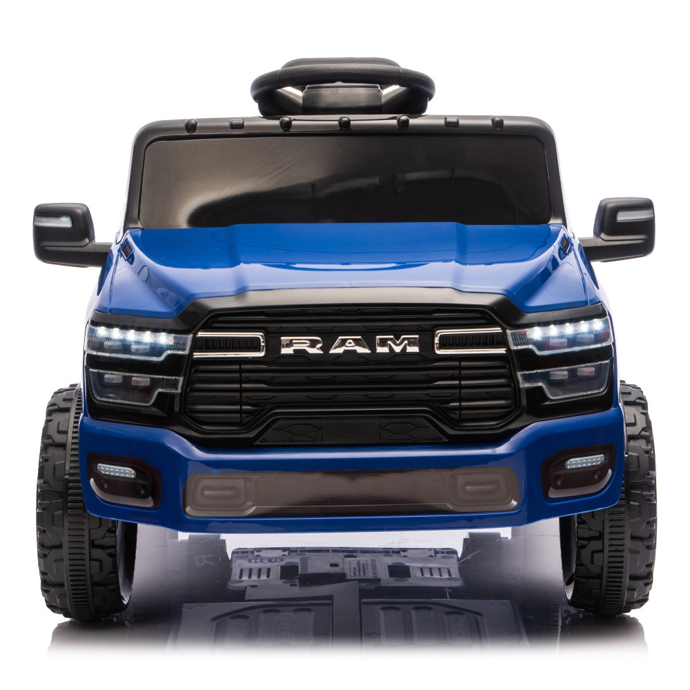 Licensed Dodge RAM 12V Ride On Truck w/ Remote Bluetooth Music for Kids Ages 3-6