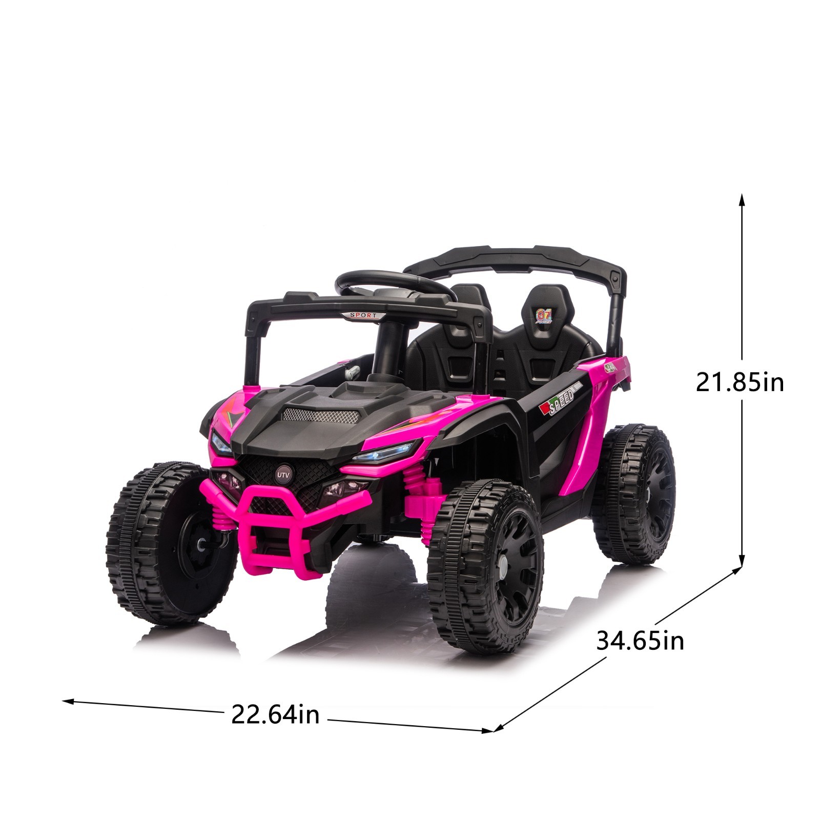 24V Kids ride on UTV W/ 2.4G PC,80W*2,Four-wheel suspension for Kids Aged 3-5