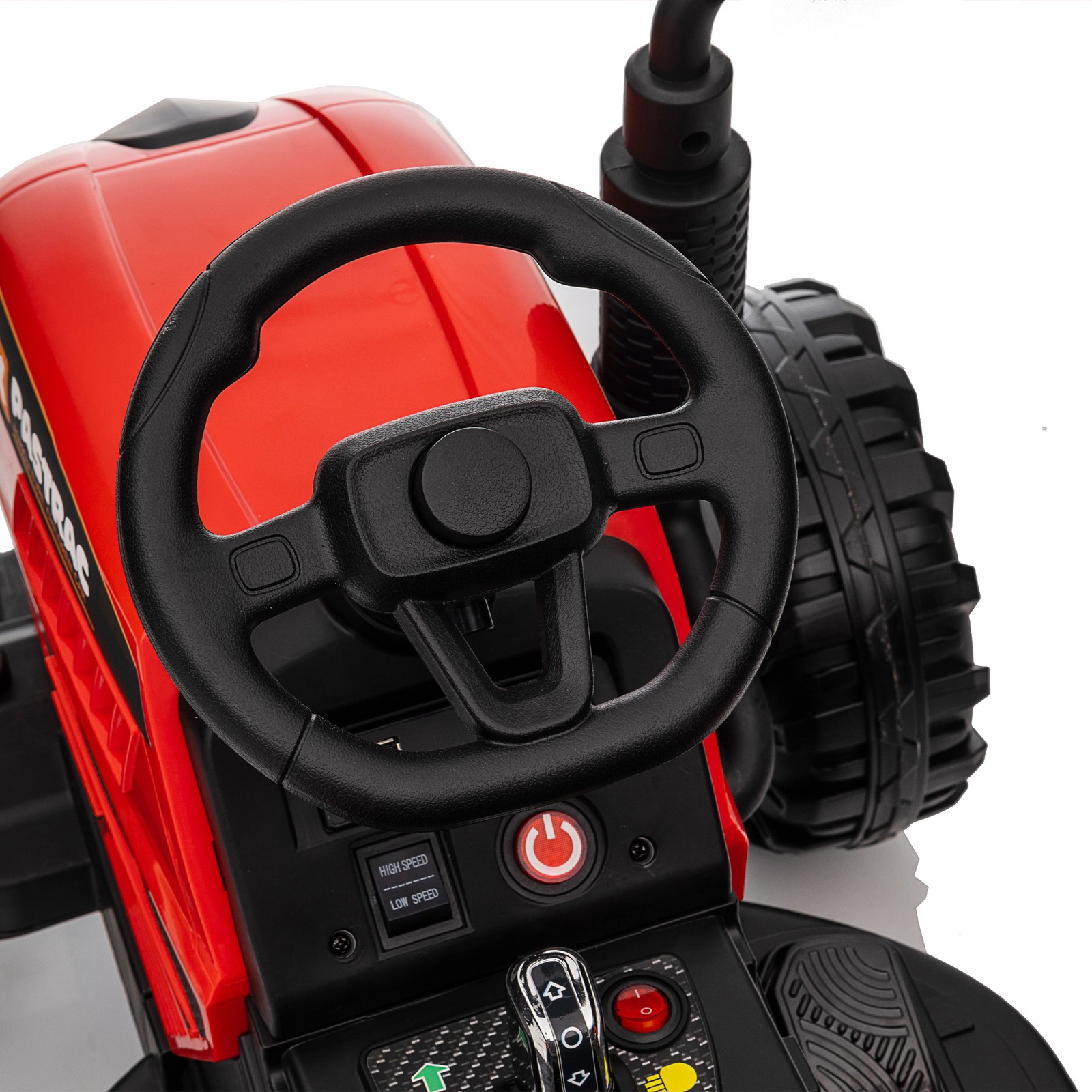 Ride on Tractor 24V 400W Powered Electric Tractor Toy electric car for kids Red