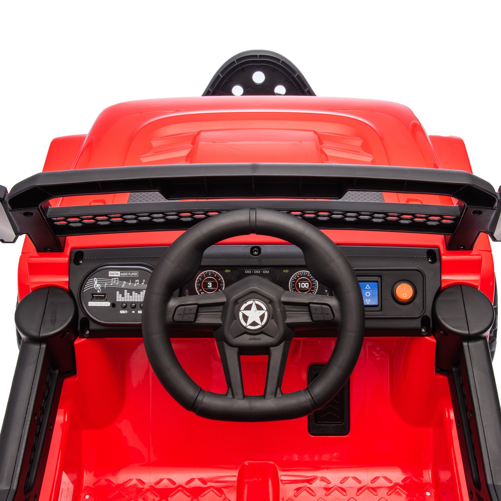 12V Kids Ride On Electric Truck Car W/Parents Control,2WD,Four-wheel suspension