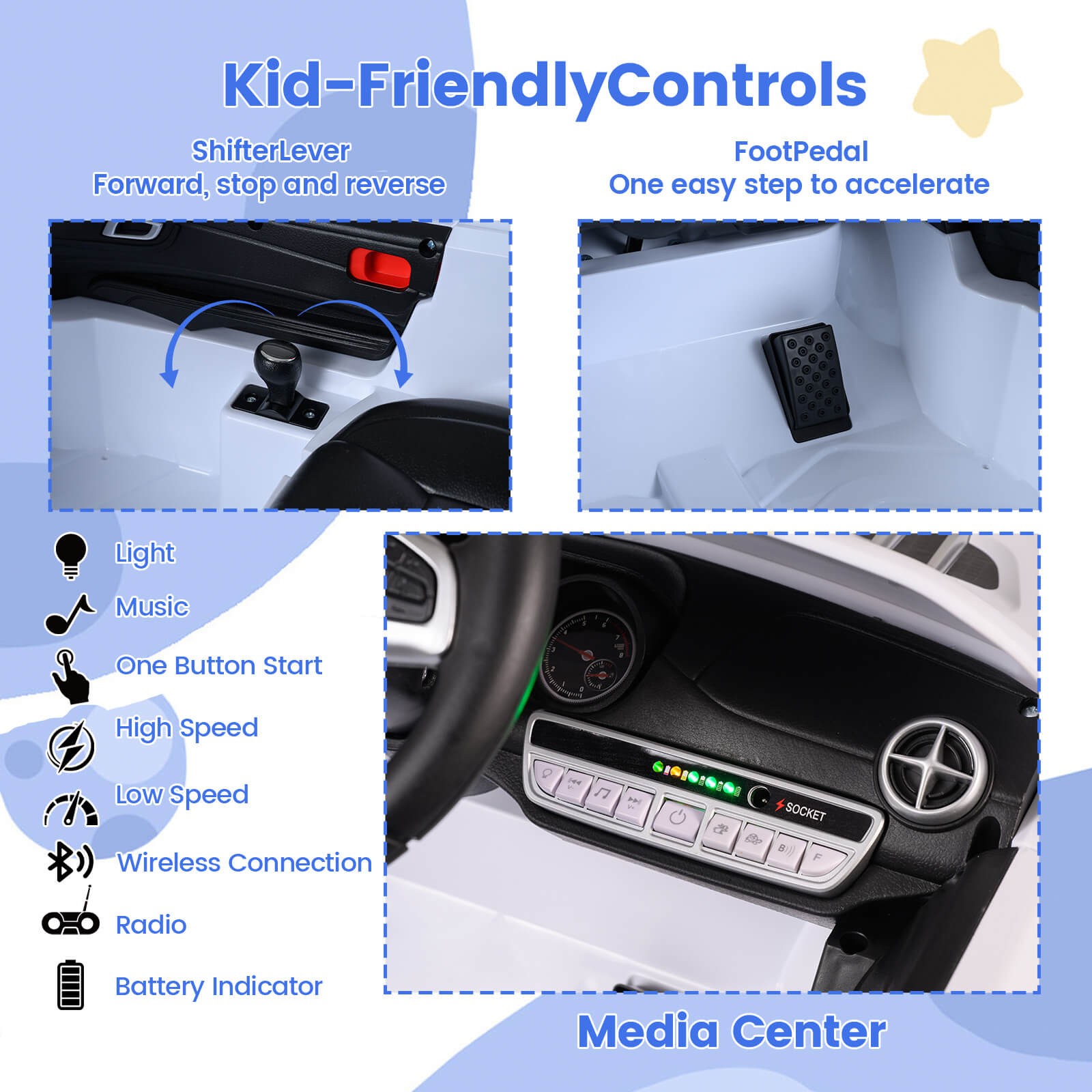 Licensed Mercedes-Benz SL R231 Kids Ride on Car 12V Electric Vehicle w/ Music